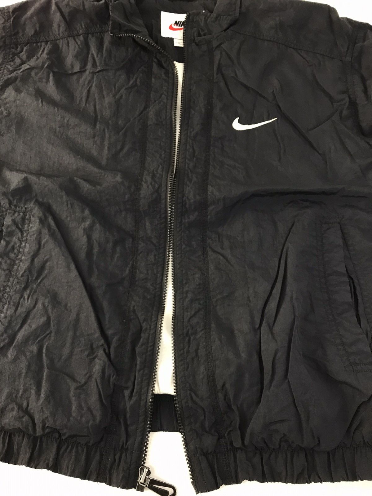 Nike × Vintage 90s Nike Quilted Windbreakers Zip Up Big Embroidery Logo Size US L / EU 52-54 / 3 - 5 Thumbnail