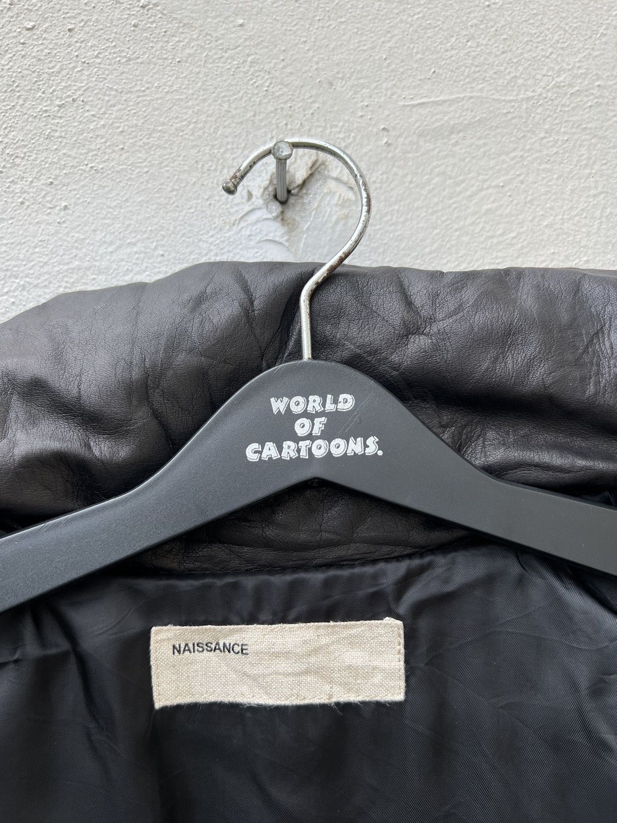 Naissance NAISSANCE Japan Black Leather Down Puffer Parka Jacket Size US M / EU 48-50 / 2 - 15 Thumbnail