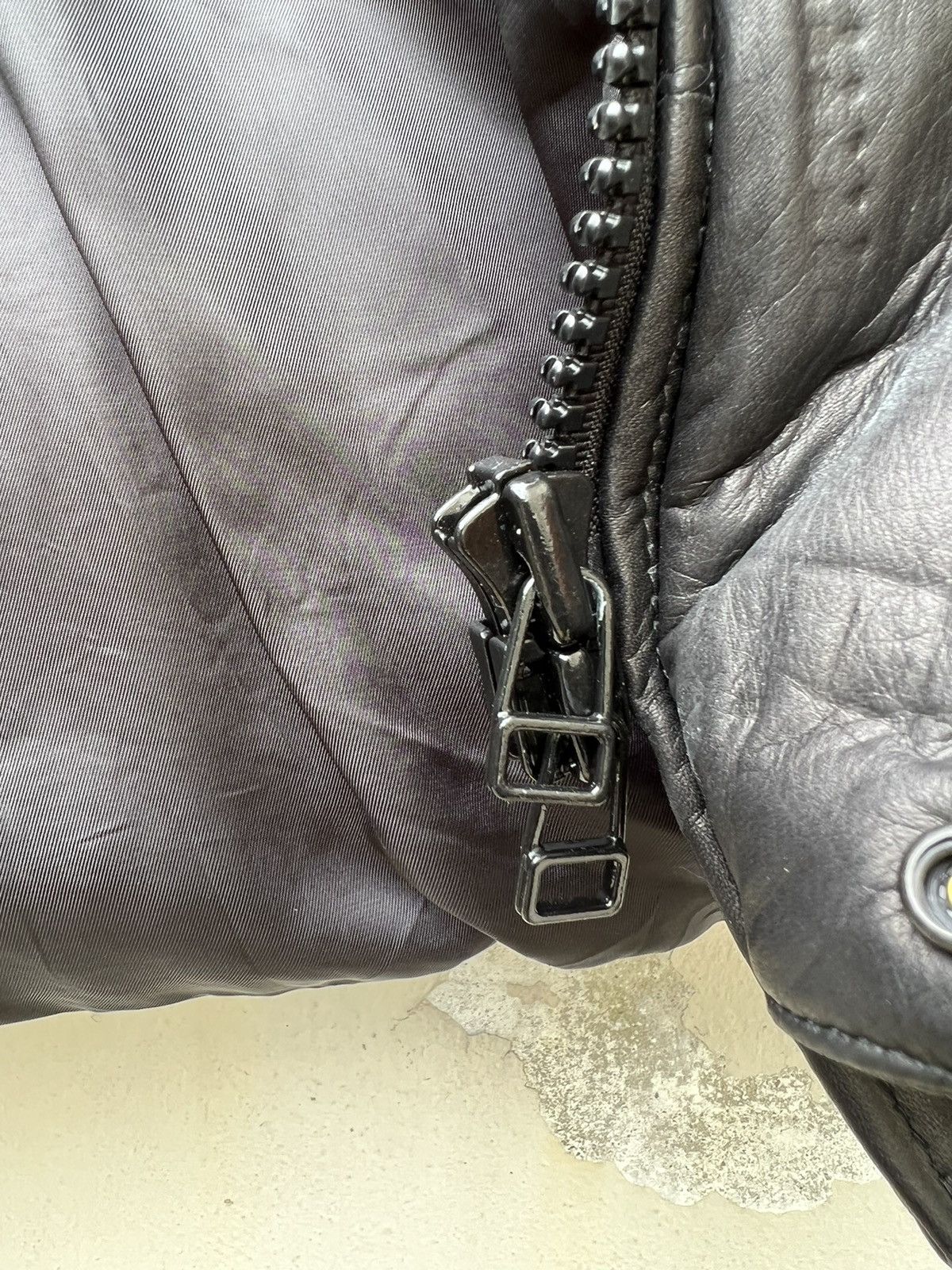 Naissance NAISSANCE Japan Black Leather Down Puffer Parka Jacket Size US M / EU 48-50 / 2 - 11 Thumbnail