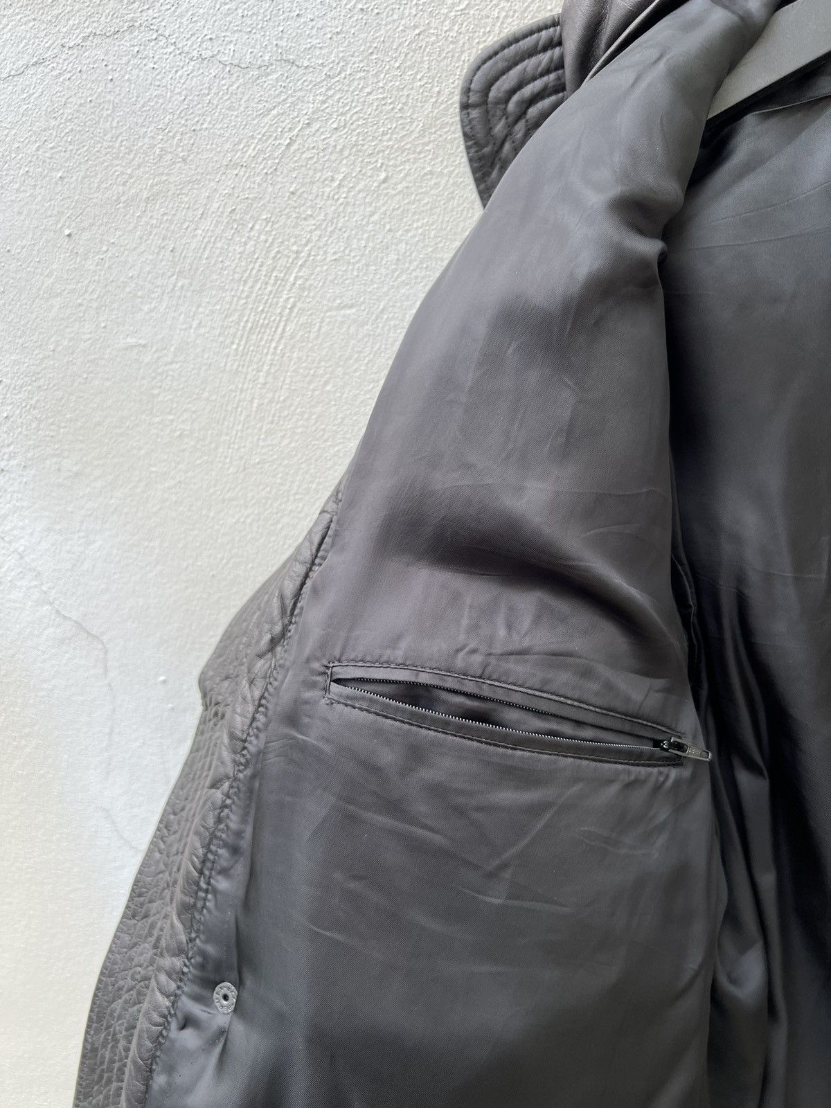 Naissance NAISSANCE Japan Black Leather Down Puffer Parka Jacket Size US M / EU 48-50 / 2 - 17 Thumbnail