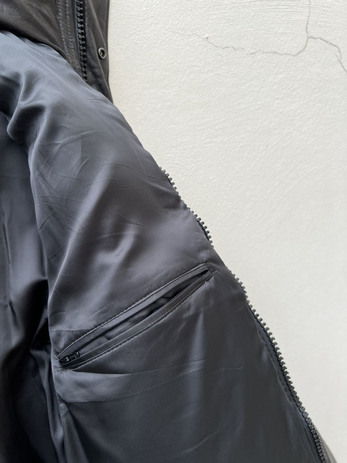 Naissance NAISSANCE Japan Black Leather Down Puffer Parka Jacket Size US M / EU 48-50 / 2 - 16 Thumbnail