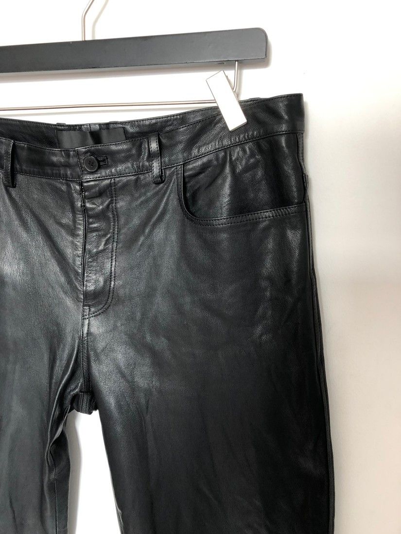Haider Ackermann RTP$3000 Leather Laser Cut Pants Size US 34 / EU 50 - 7 Thumbnail