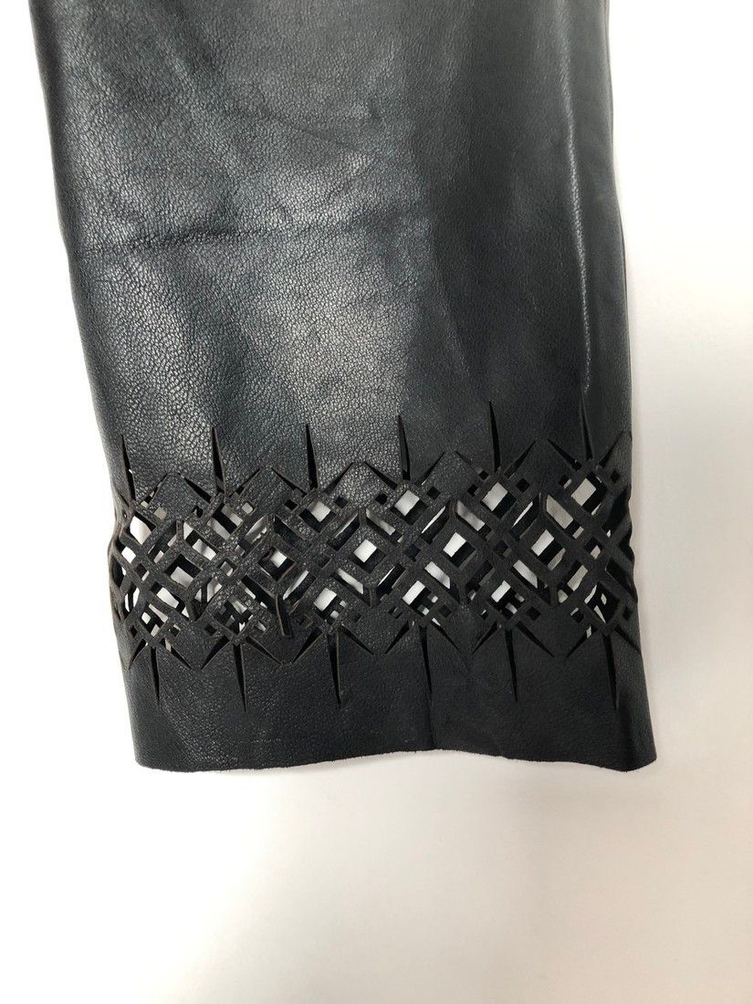 Haider Ackermann RTP$3000 Leather Laser Cut Pants Size US 34 / EU 50 - 10 Thumbnail