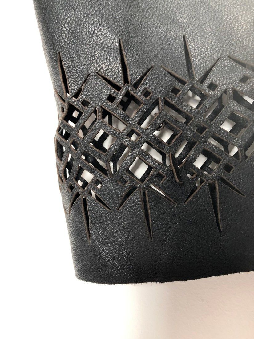 Haider Ackermann RTP$3000 Leather Laser Cut Pants Size US 34 / EU 50 - 11 Thumbnail