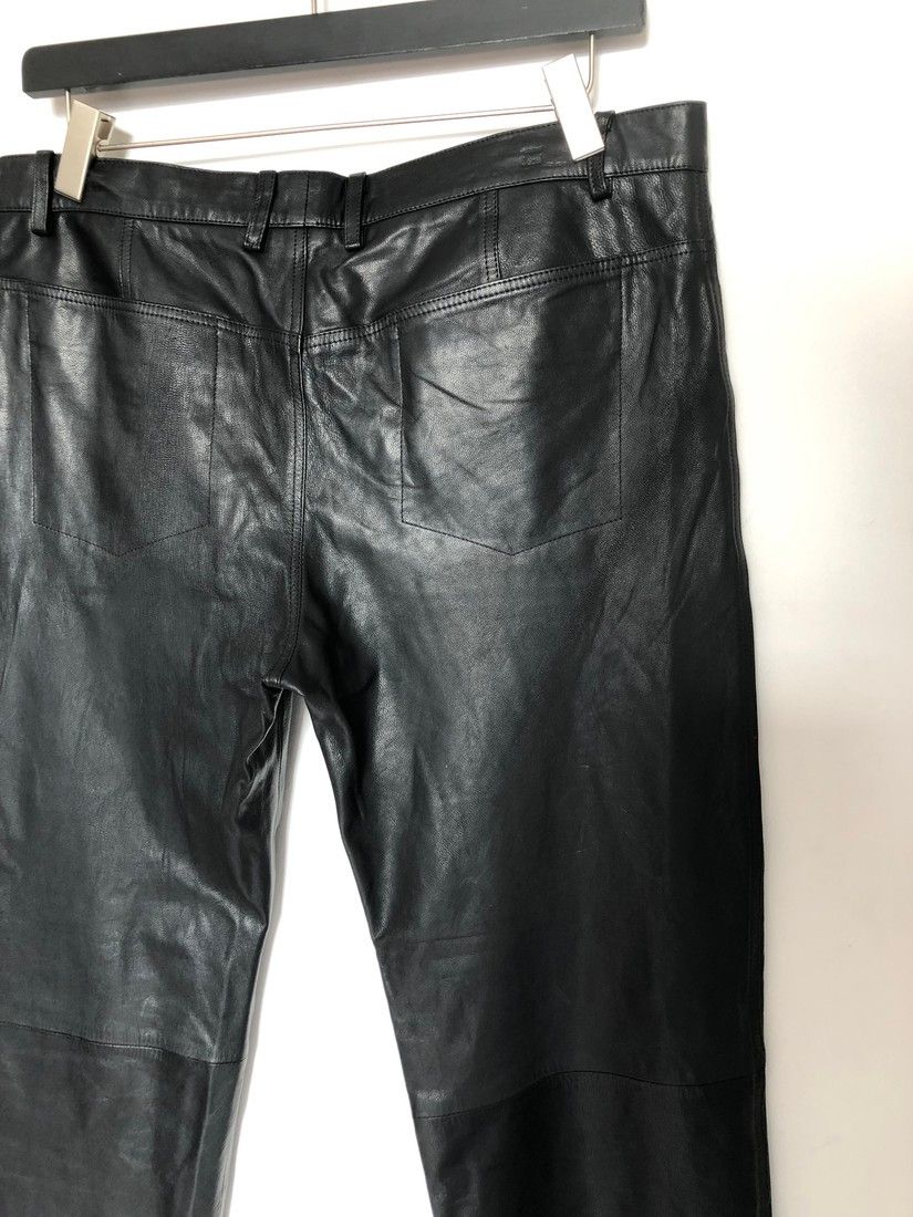 Haider Ackermann RTP$3000 Leather Laser Cut Pants Size US 34 / EU 50 - 6 Thumbnail