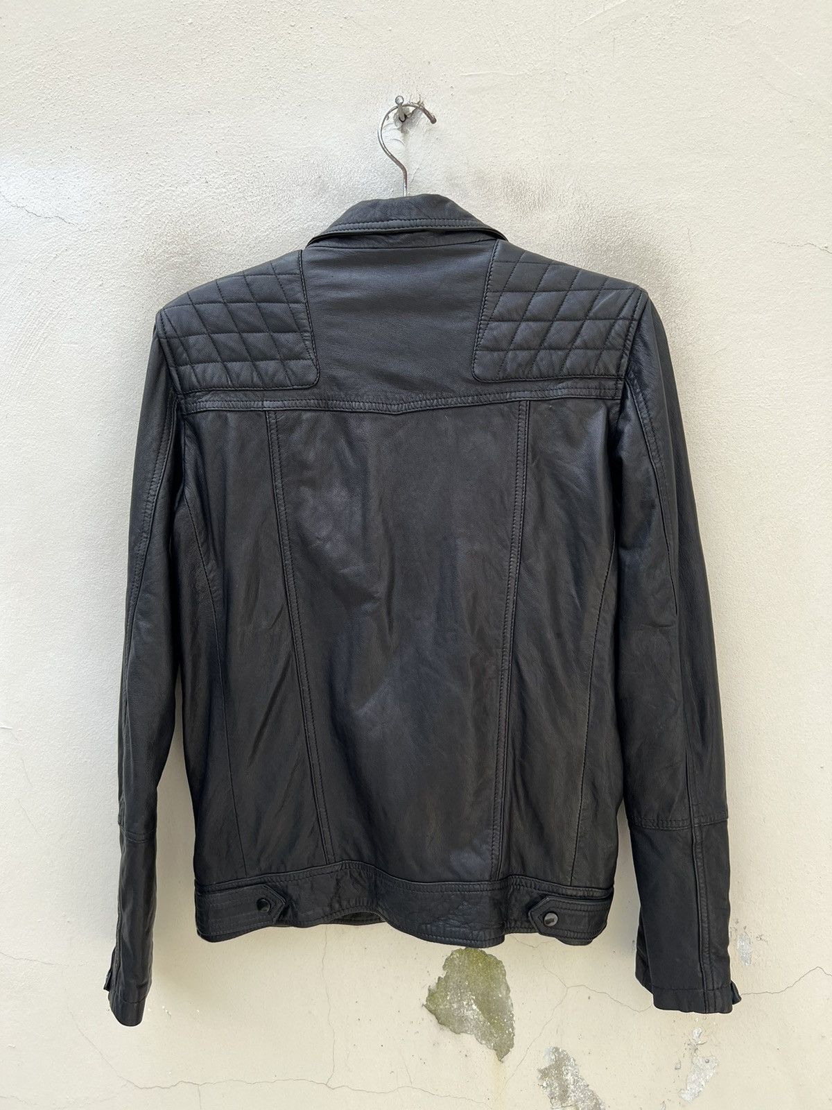 Allsaints Allsaints Kushiro Leather Biker Jacket Double Collar Size US XS / EU 42 / 0 - 15 Thumbnail