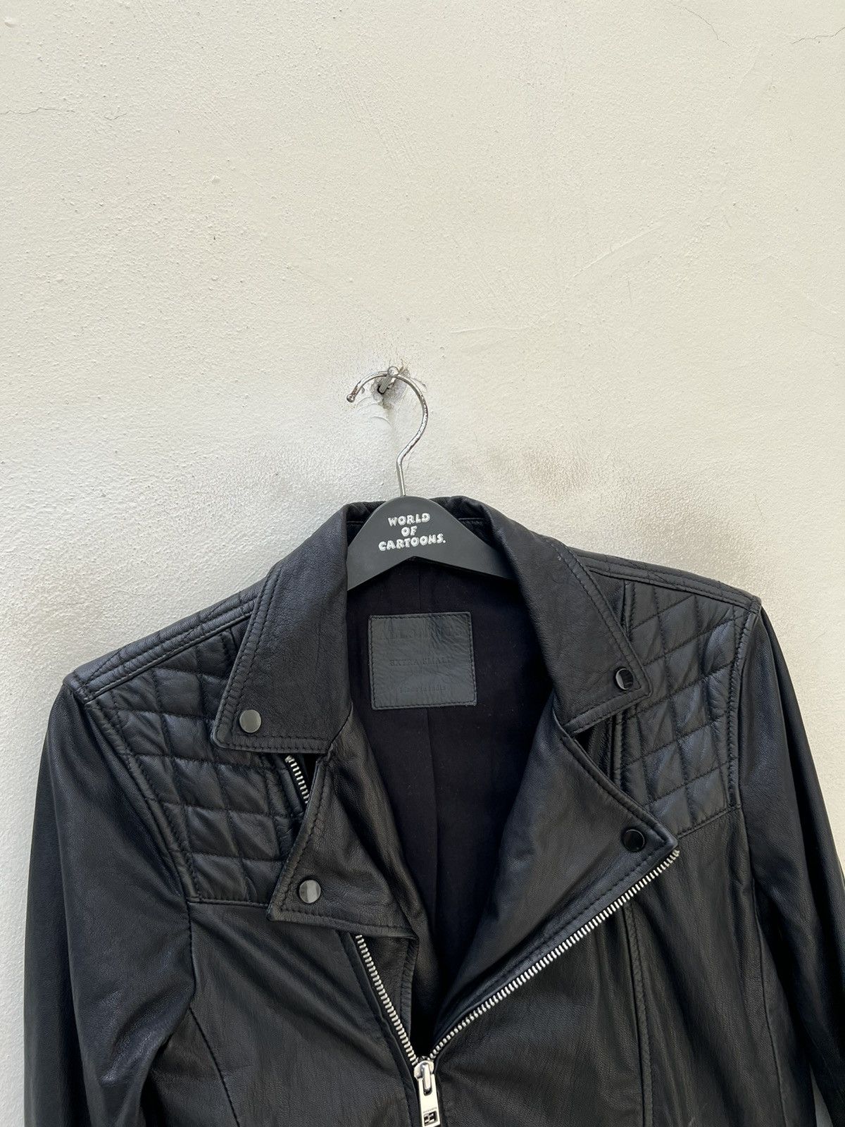 Allsaints Allsaints Kushiro Leather Biker Jacket Double Collar Size US XS / EU 42 / 0 - 10 Thumbnail