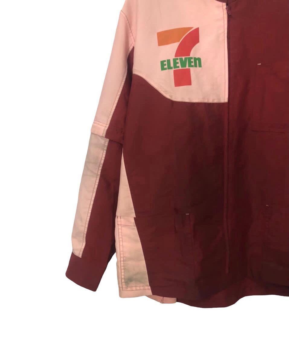 Japanese Brand Vintage 7 Eleven Big Logo Zipper Ups Jacket Size US L / EU 52-54 / 3 - 3 Thumbnail