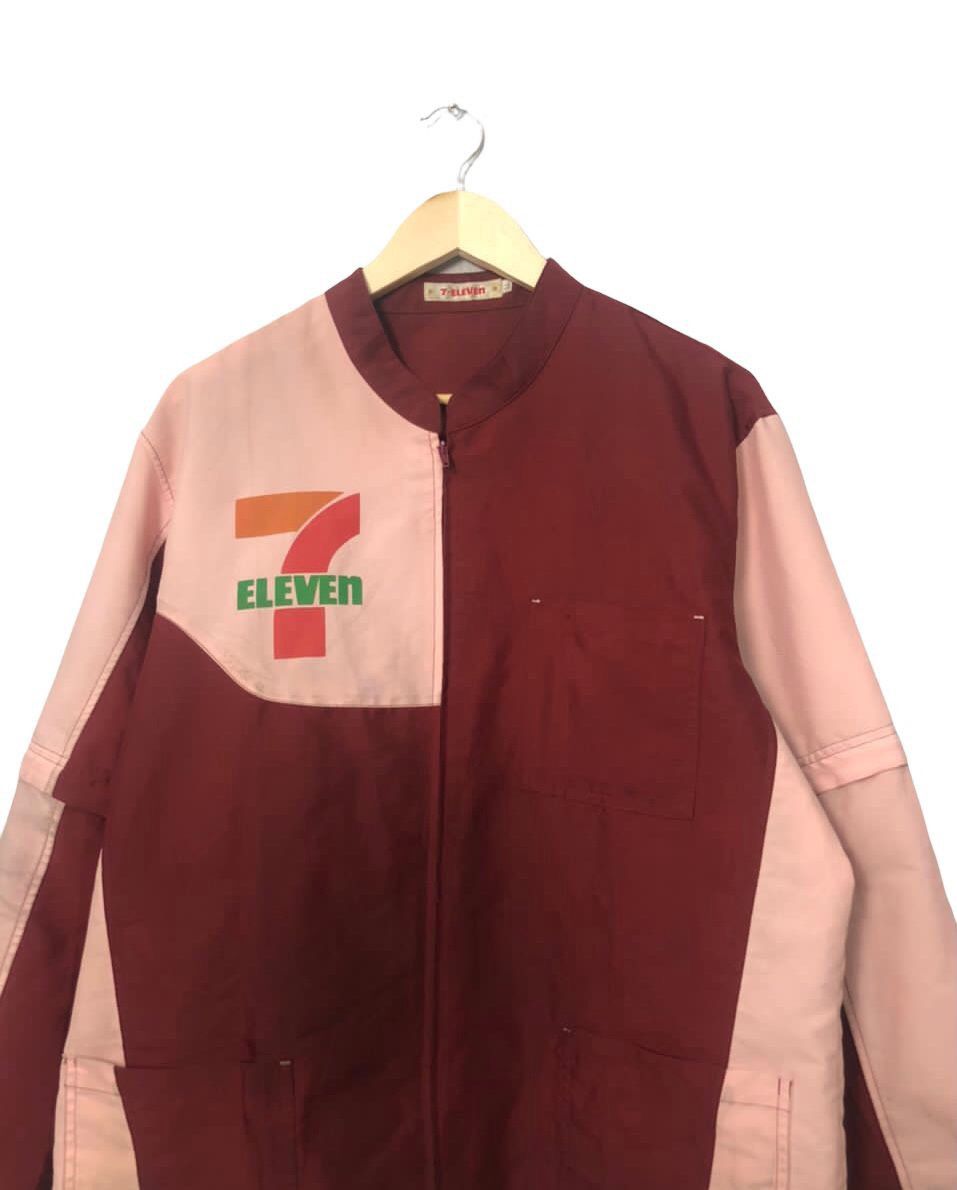 Japanese Brand Vintage 7 Eleven Big Logo Zipper Ups Jacket Size US L / EU 52-54 / 3 - 4 Thumbnail