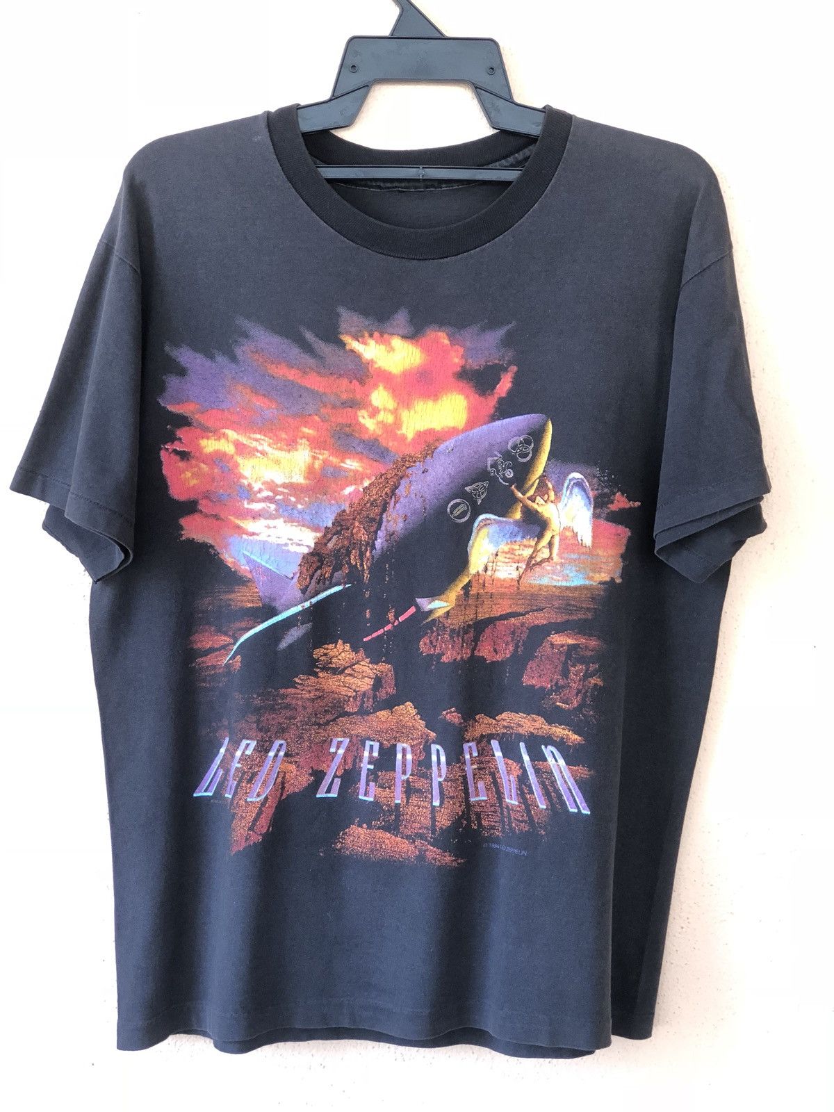 Band Tees × Led Zeppelin × Vintage Vintage 90s LED ZEPPELIN Band Promo Tee Size US L / EU 52-54 / 3 - 1 Thumbnail