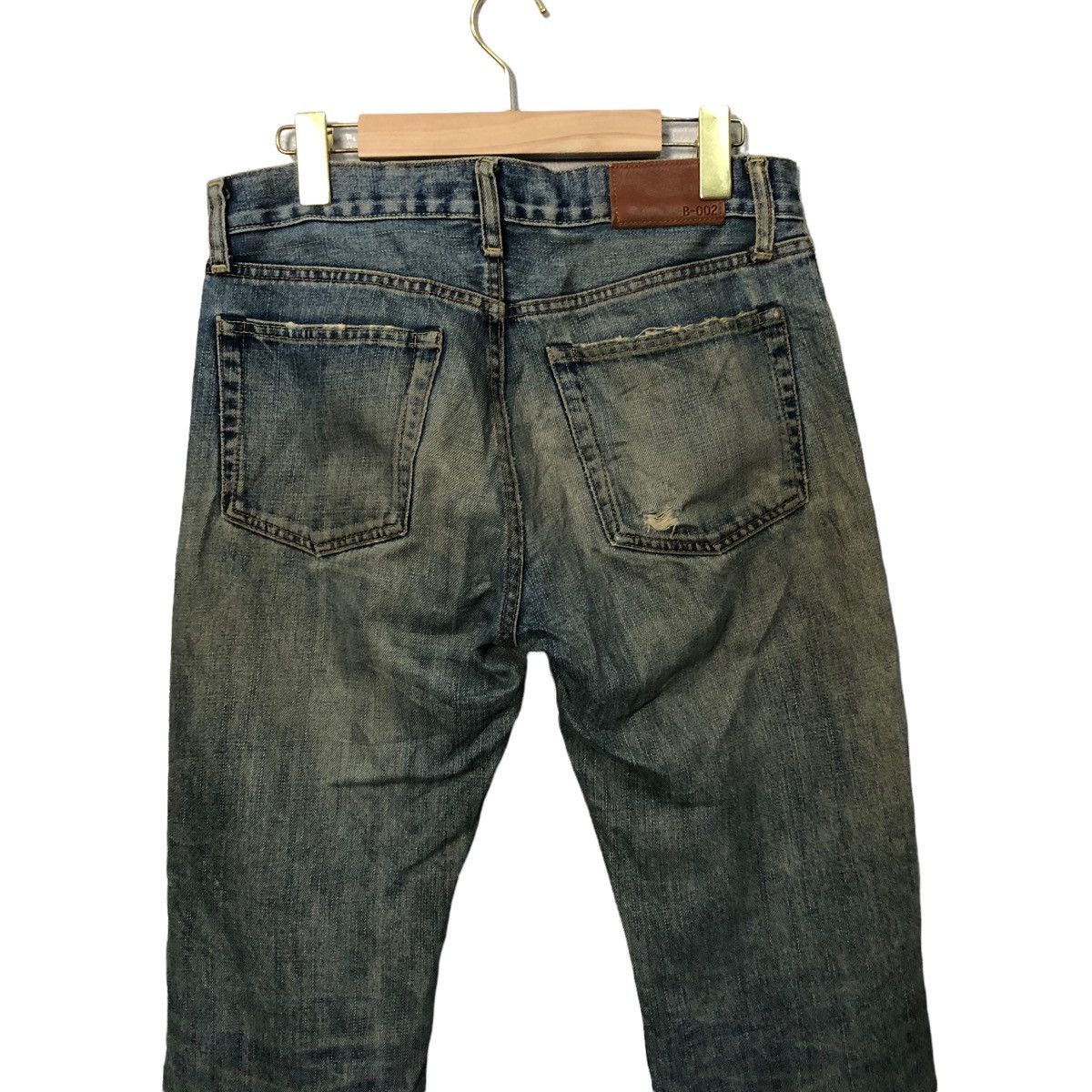 Japanese Brand Vintage Uniqlo Original Basic Distressed Denim Pants W31 Size US 31 - 5 Thumbnail