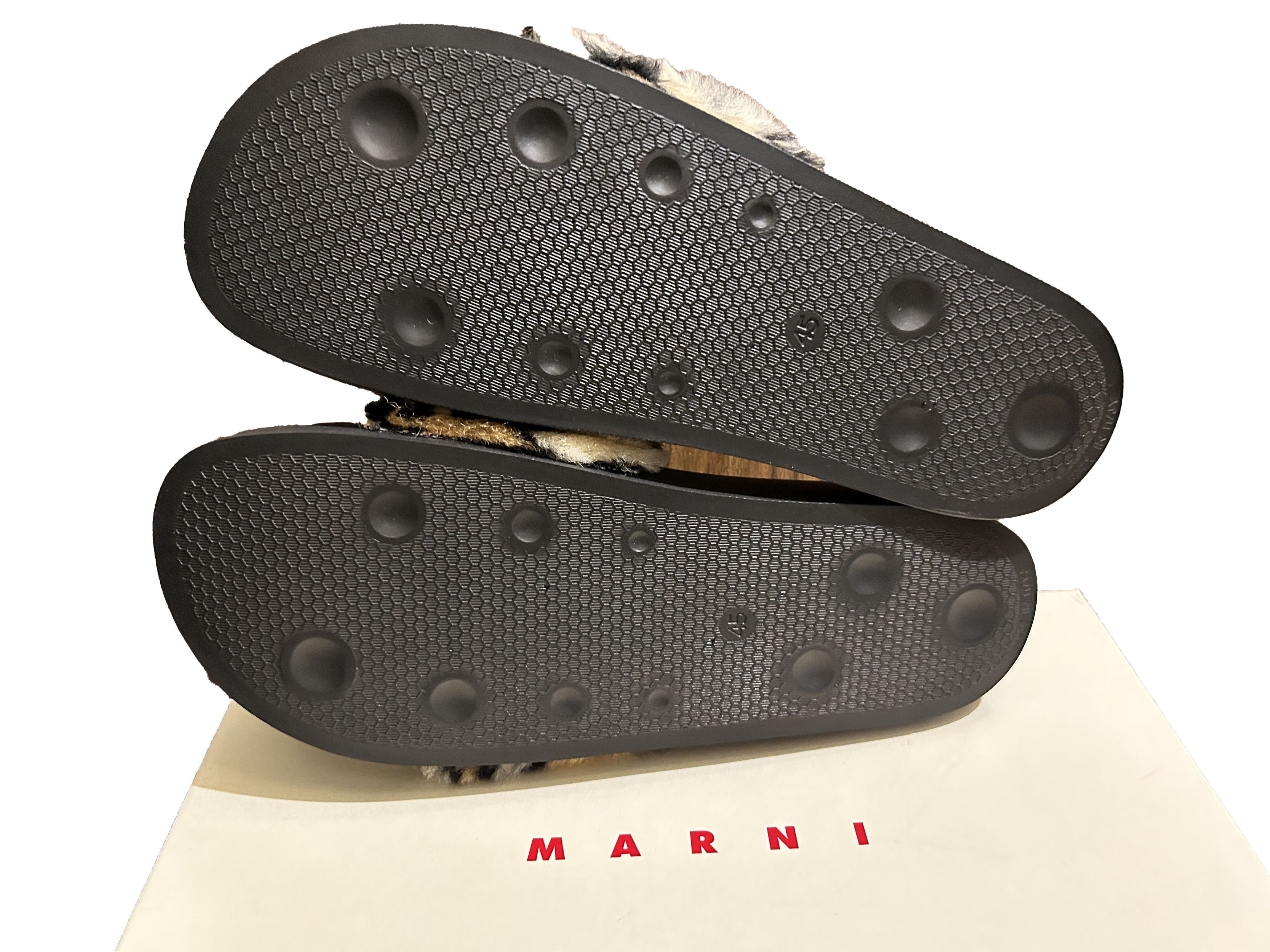 Marni Marni Leopard print faux fur slide size EU 45 / US 12 Men's Size US 12 / EU 45 - 5 Thumbnail