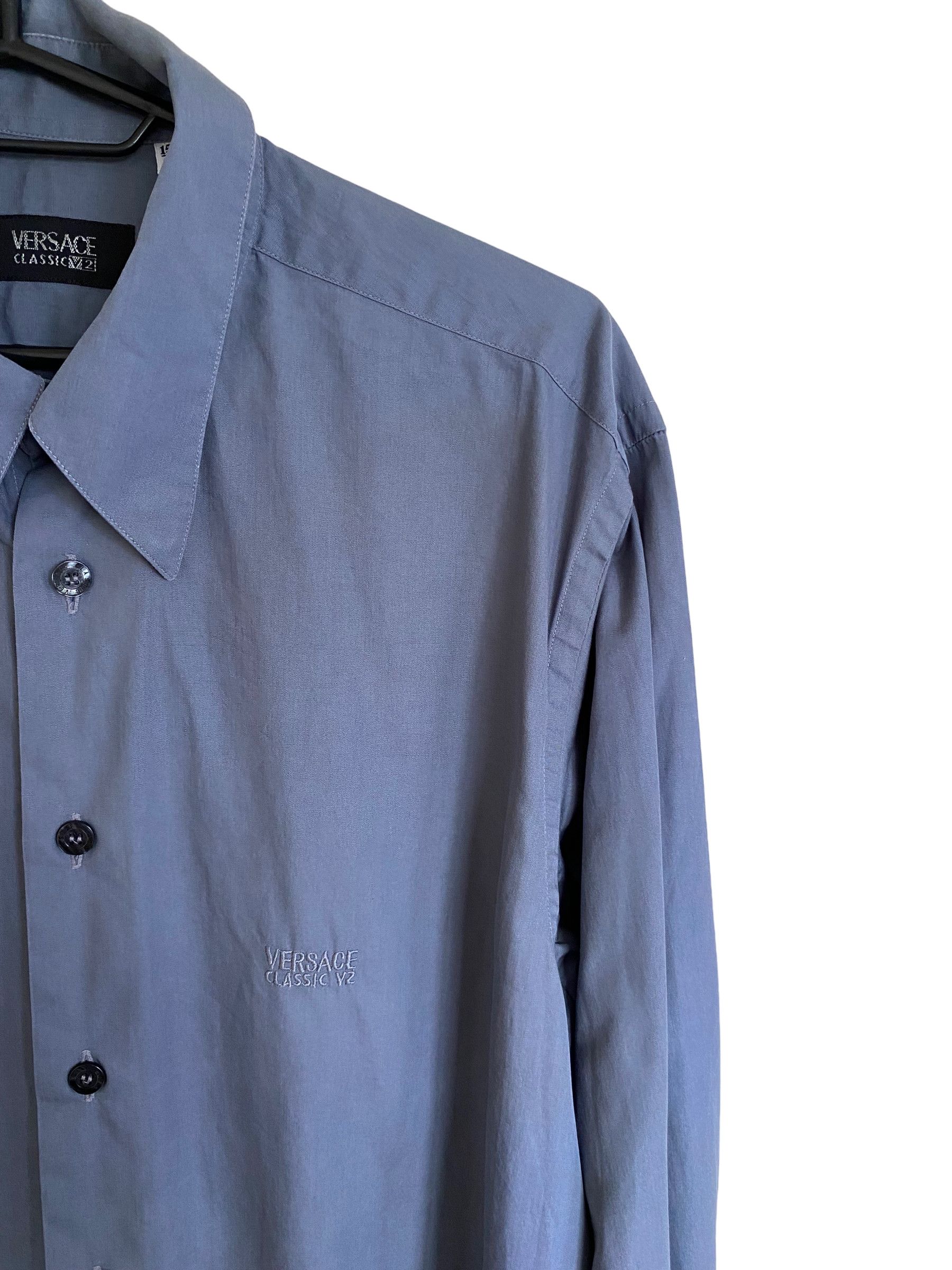 Versace Versace v2 vintage shirt Size 38L - 4 Thumbnail