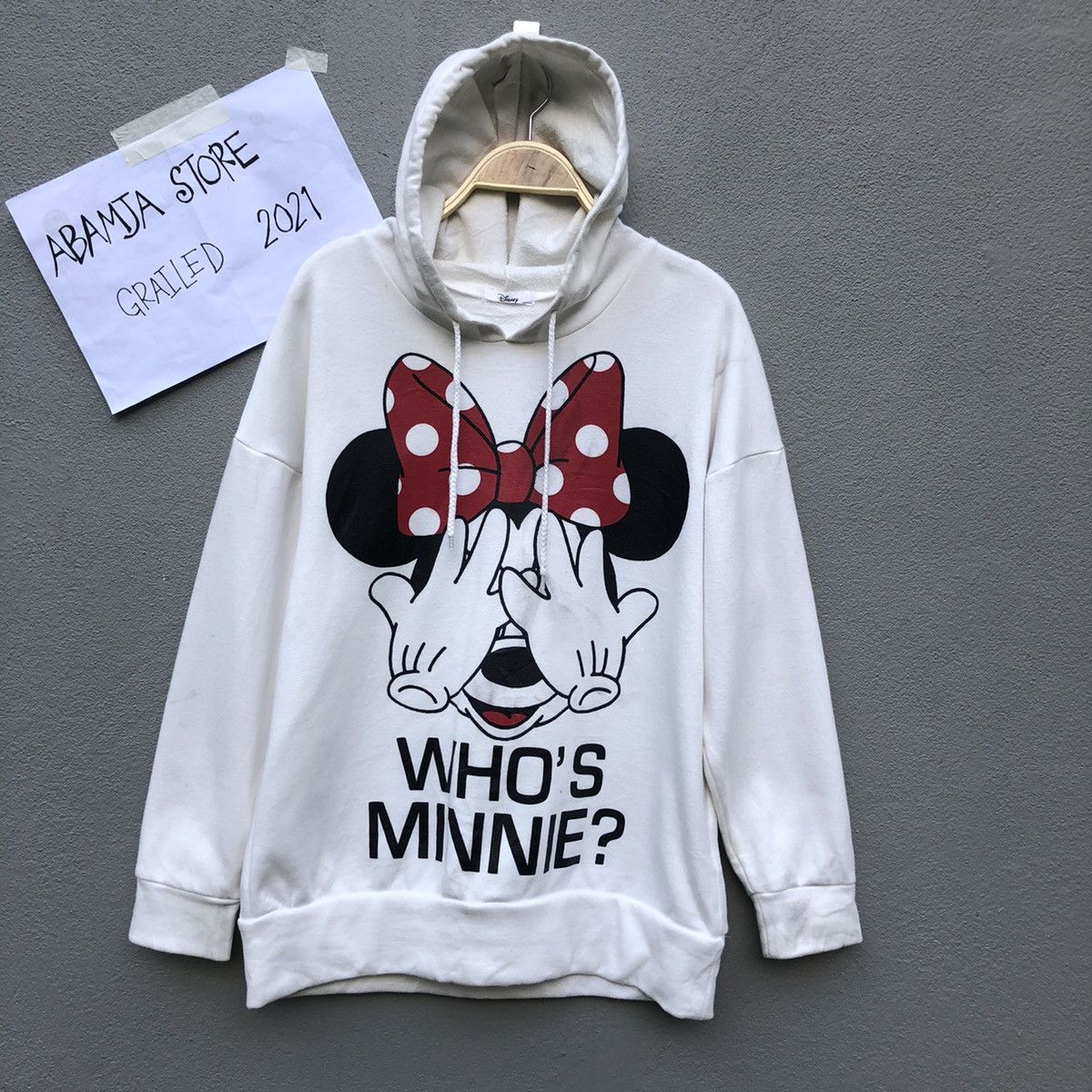Disney Vintage Disney Miniey Mouse Big Logo Hoodie Sweatshirt Size S / US 4 / IT 40 - 1 Thumbnail