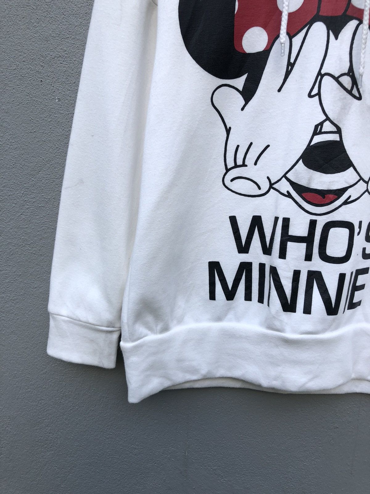Disney Vintage Disney Miniey Mouse Big Logo Hoodie Sweatshirt Size S / US 4 / IT 40 - 3 Thumbnail