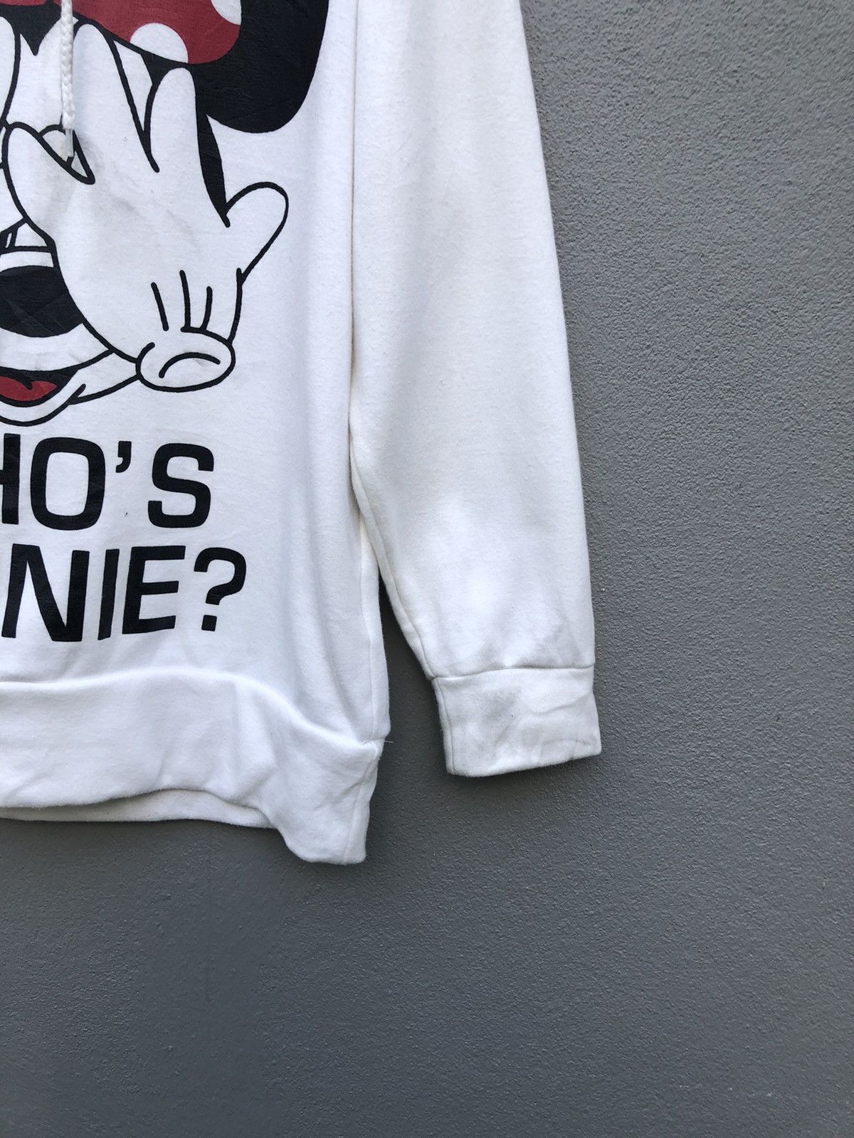 Disney Vintage Disney Miniey Mouse Big Logo Hoodie Sweatshirt Size S / US 4 / IT 40 - 2 Thumbnail