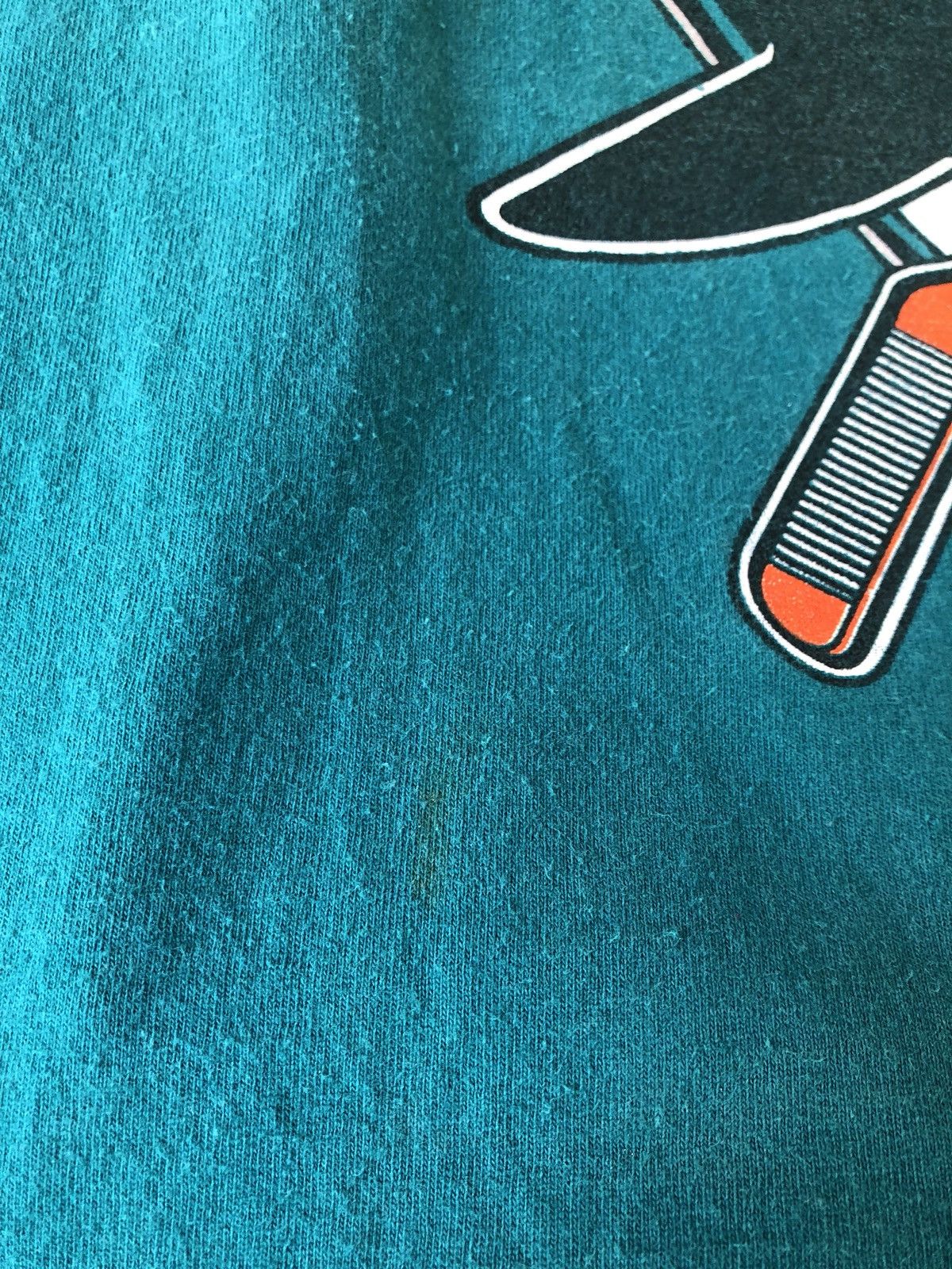 Nutmeg × Vintage Vintage 90s SAN JOSE Sharks NHL Tee Size US XL / EU 56 / 4 - 6 Thumbnail