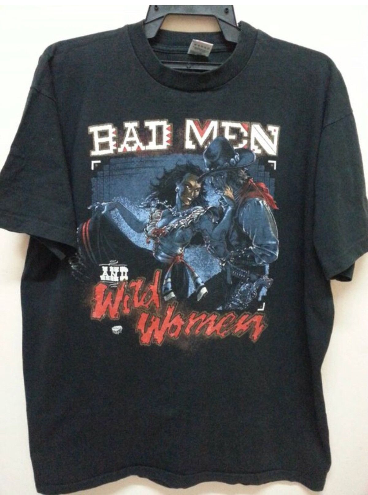Band Tees × Vintage Vintage 90s Bad Men And Wild Women Promo T Shirt Size US XL / EU 56 / 4 - 1 Thumbnail