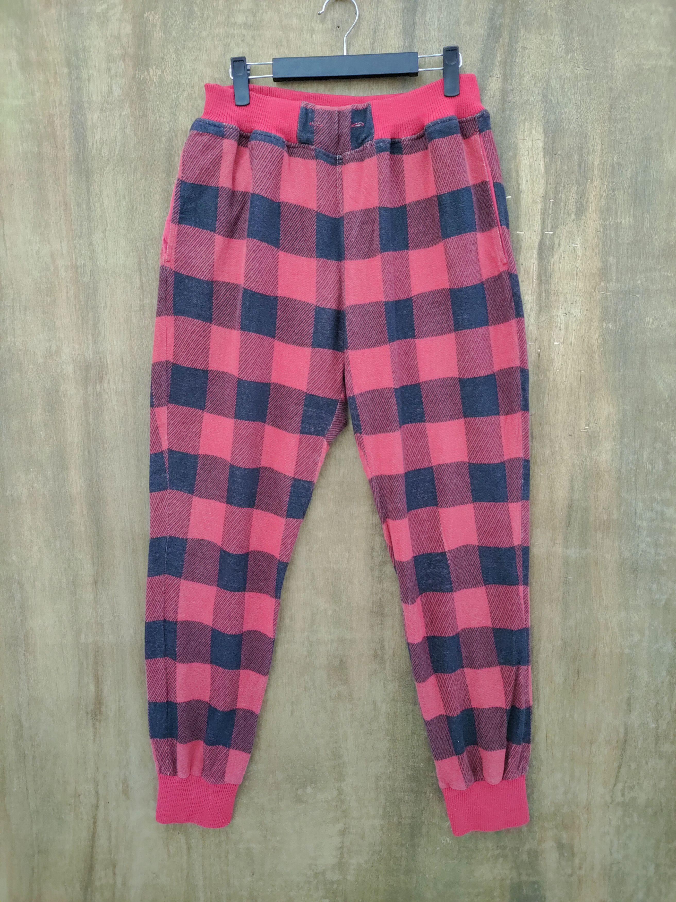Chums × Flannel × Seditionaries COZY CHUM JOGGER PANTS CHEKERED PLAID/TACTICAL PANTS Size US 30 / EU 46 - 1 Thumbnail