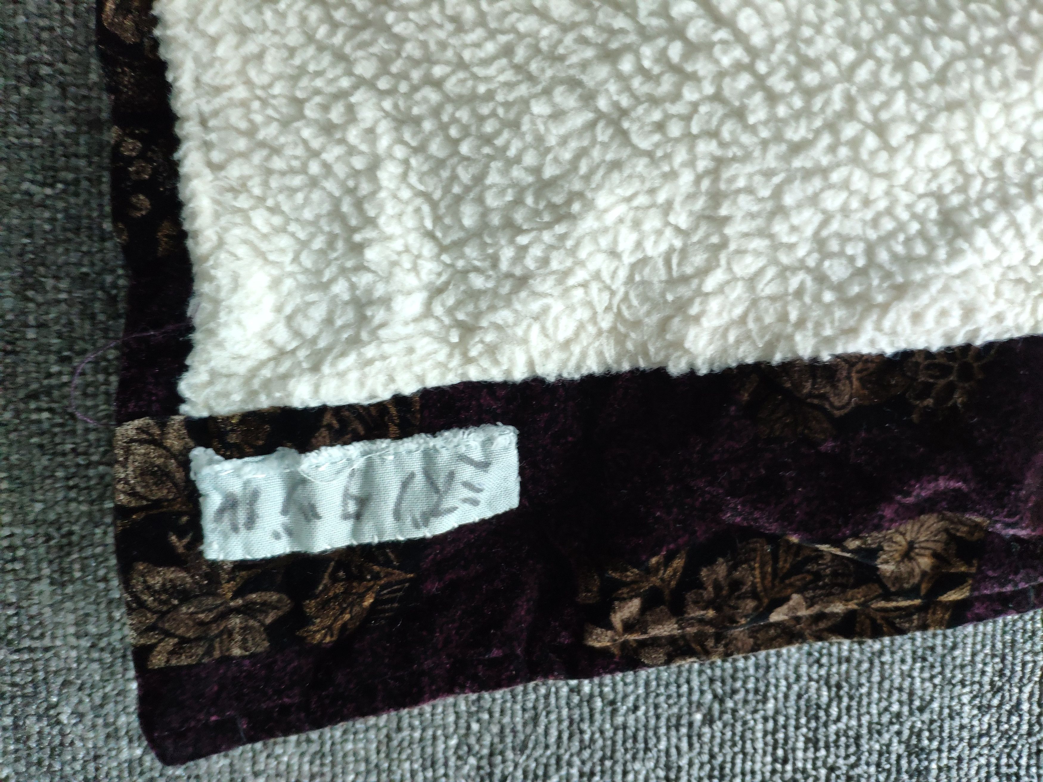 Japanese Brand × Velvet Vintage Cropped Vest Cardigan Velvet Lining Sherpa Size M / US 6-8 / IT 42-44 - 11 Thumbnail