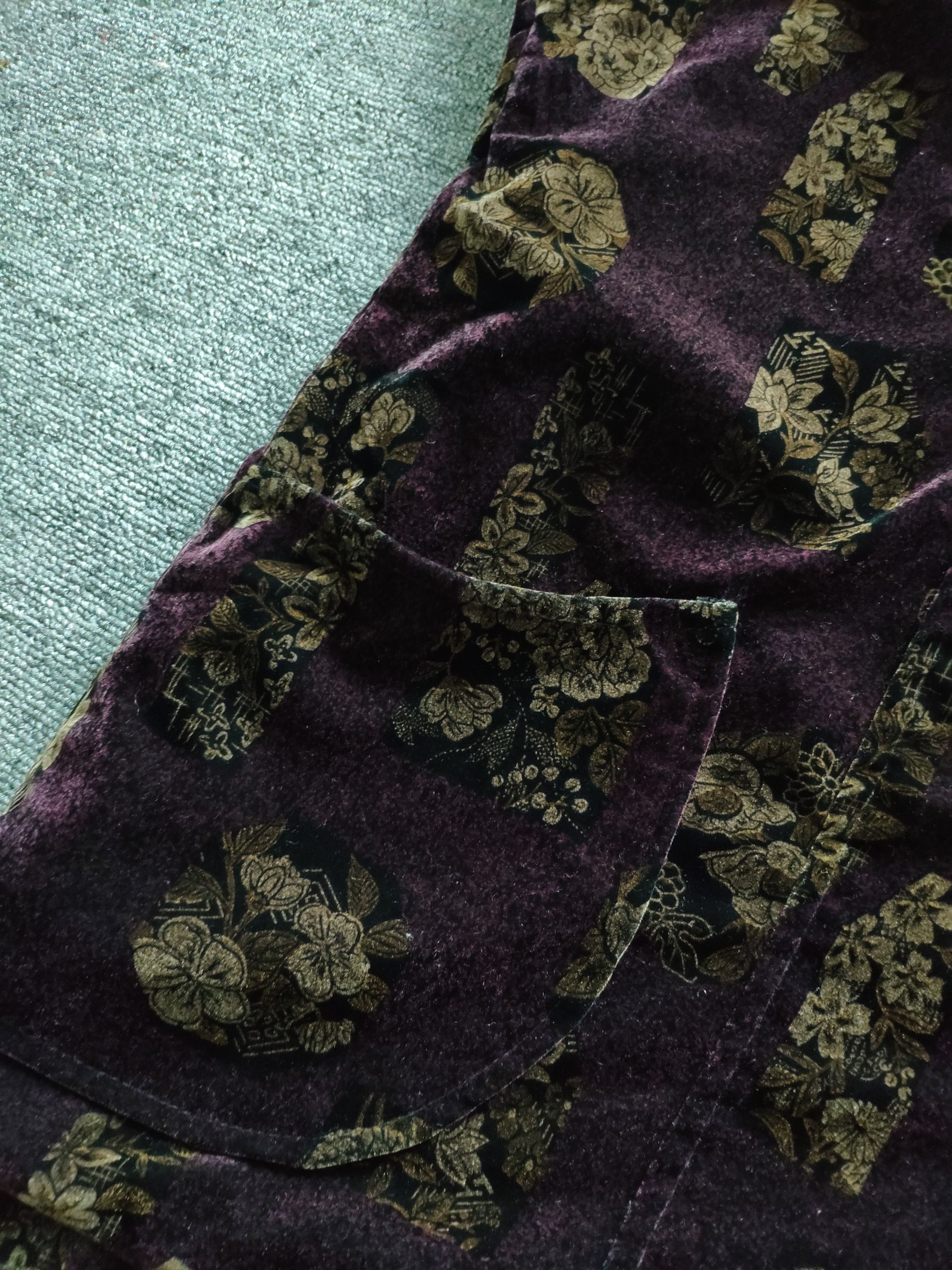 Japanese Brand × Velvet Vintage Cropped Vest Cardigan Velvet Lining Sherpa Size M / US 6-8 / IT 42-44 - 9 Thumbnail