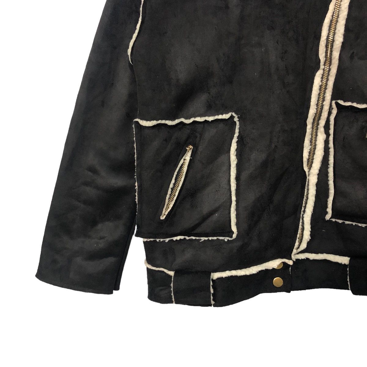 The Unbranded Brand Vintage Unbranded Zipper Ups Nice Design Sherpa Jacket Size US M / EU 48-50 / 2 - 3 Thumbnail