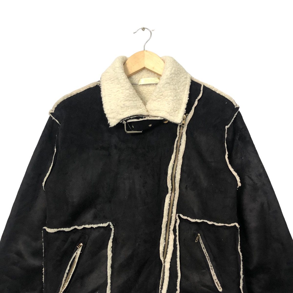 The Unbranded Brand Vintage Unbranded Zipper Ups Nice Design Sherpa Jacket Size US M / EU 48-50 / 2 - 4 Thumbnail