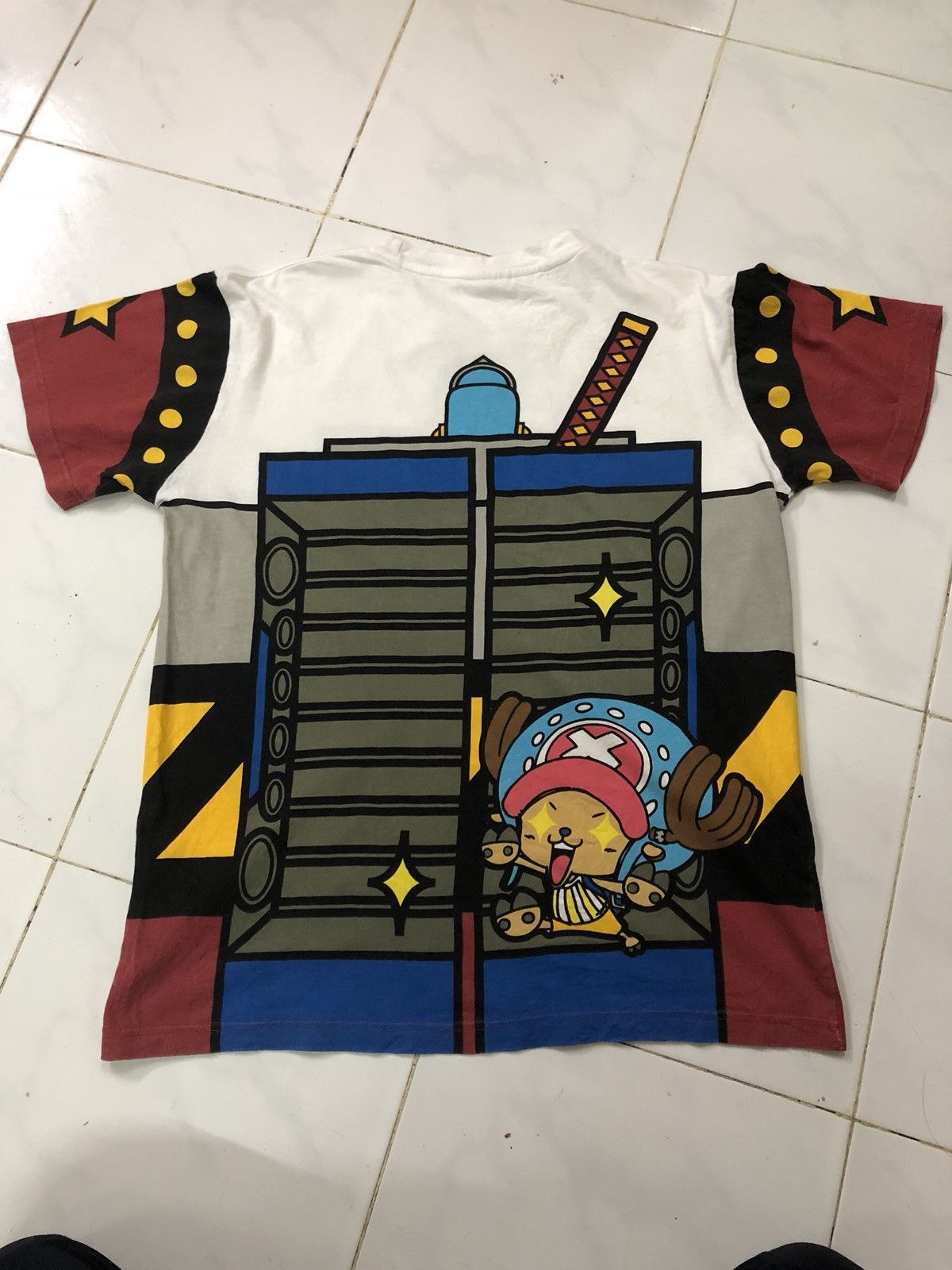 Anime × Vintage Vintage 00s One Piece SHOGUN PRANKY Overprint Tee Size US L / EU 52-54 / 3 - 12 Thumbnail