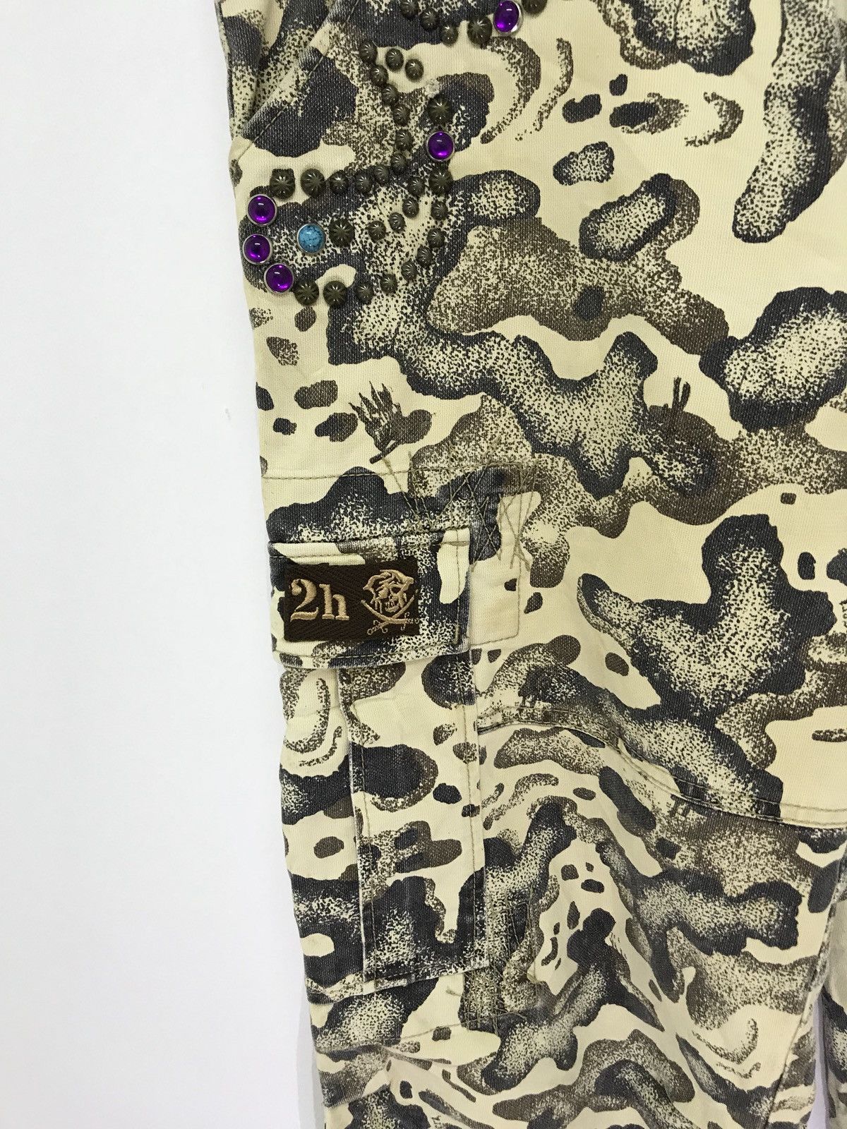Japanese Brand Japan Brand 291295 Homme Cargo Pant Camo Water Mud Regular Size US 31 - 6 Thumbnail