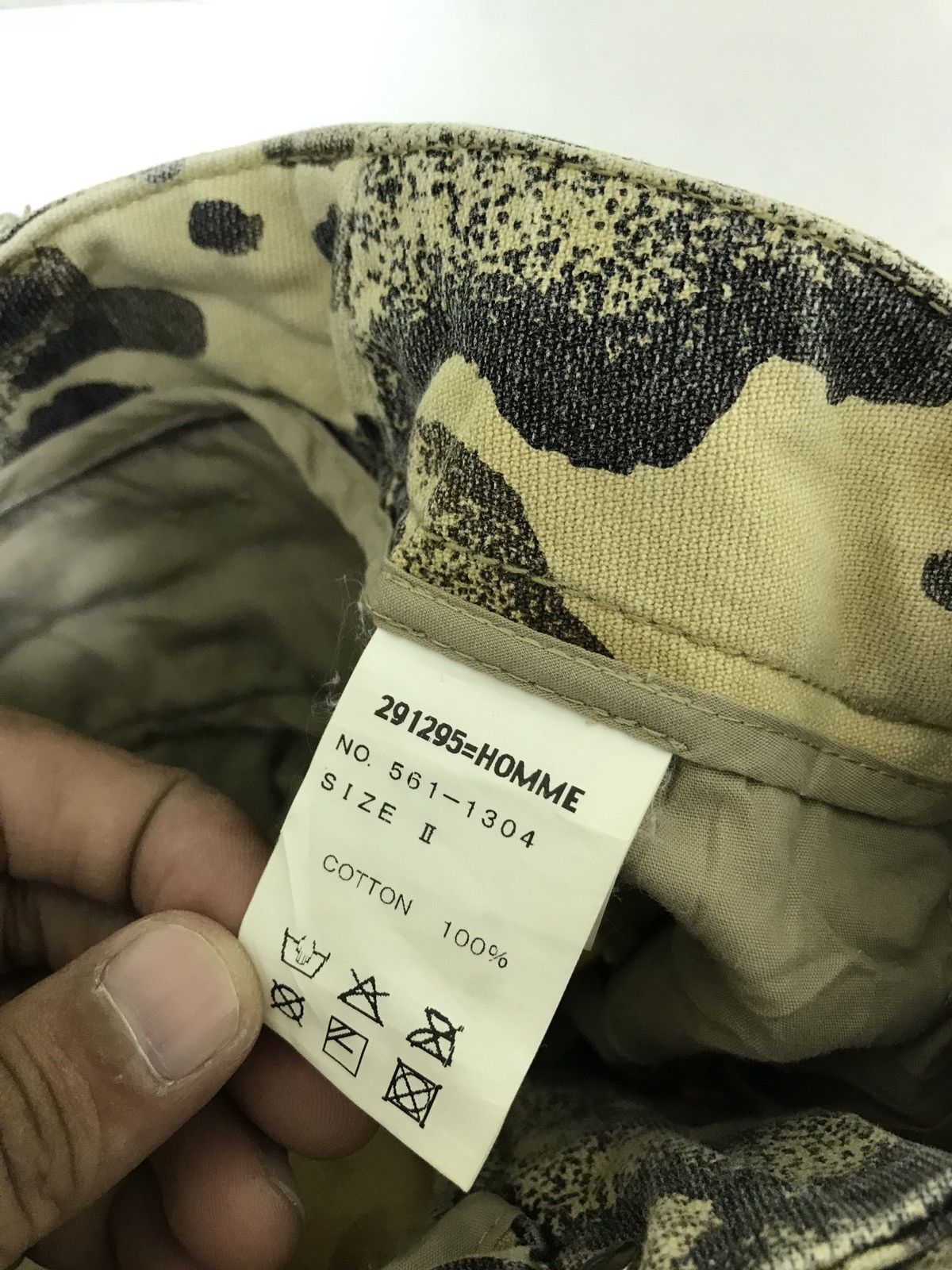 Japanese Brand Japan Brand 291295 Homme Cargo Pant Camo Water Mud Regular Size US 31 - 12 Thumbnail
