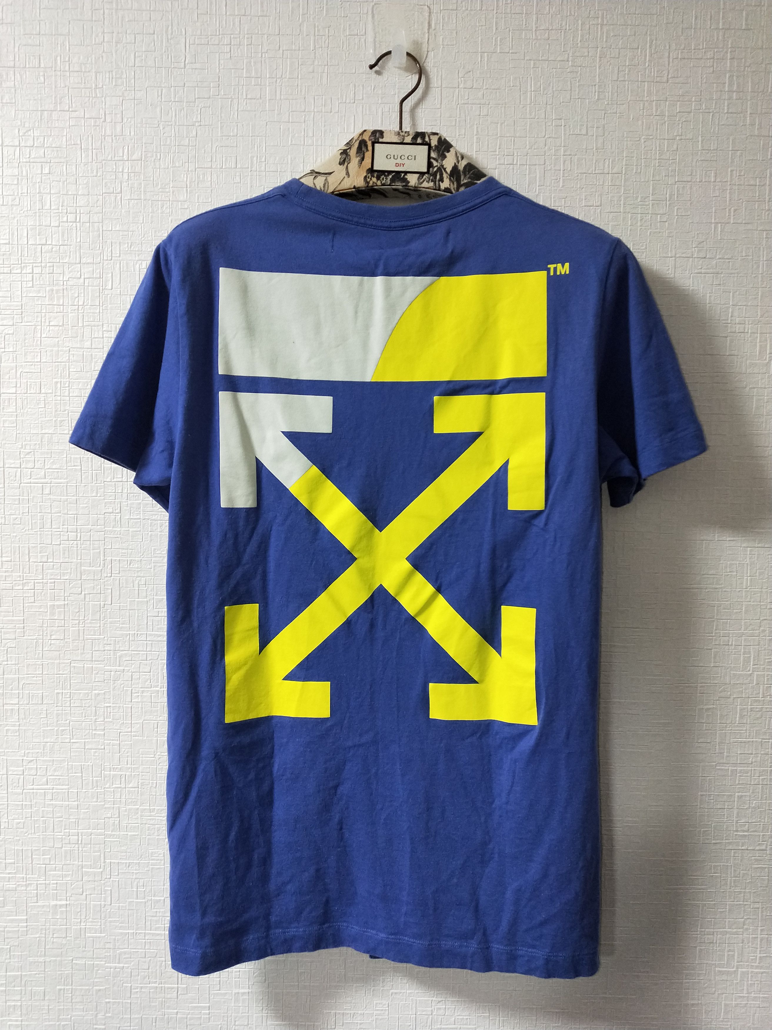 Off-White Yellow Off Split T-Shirt