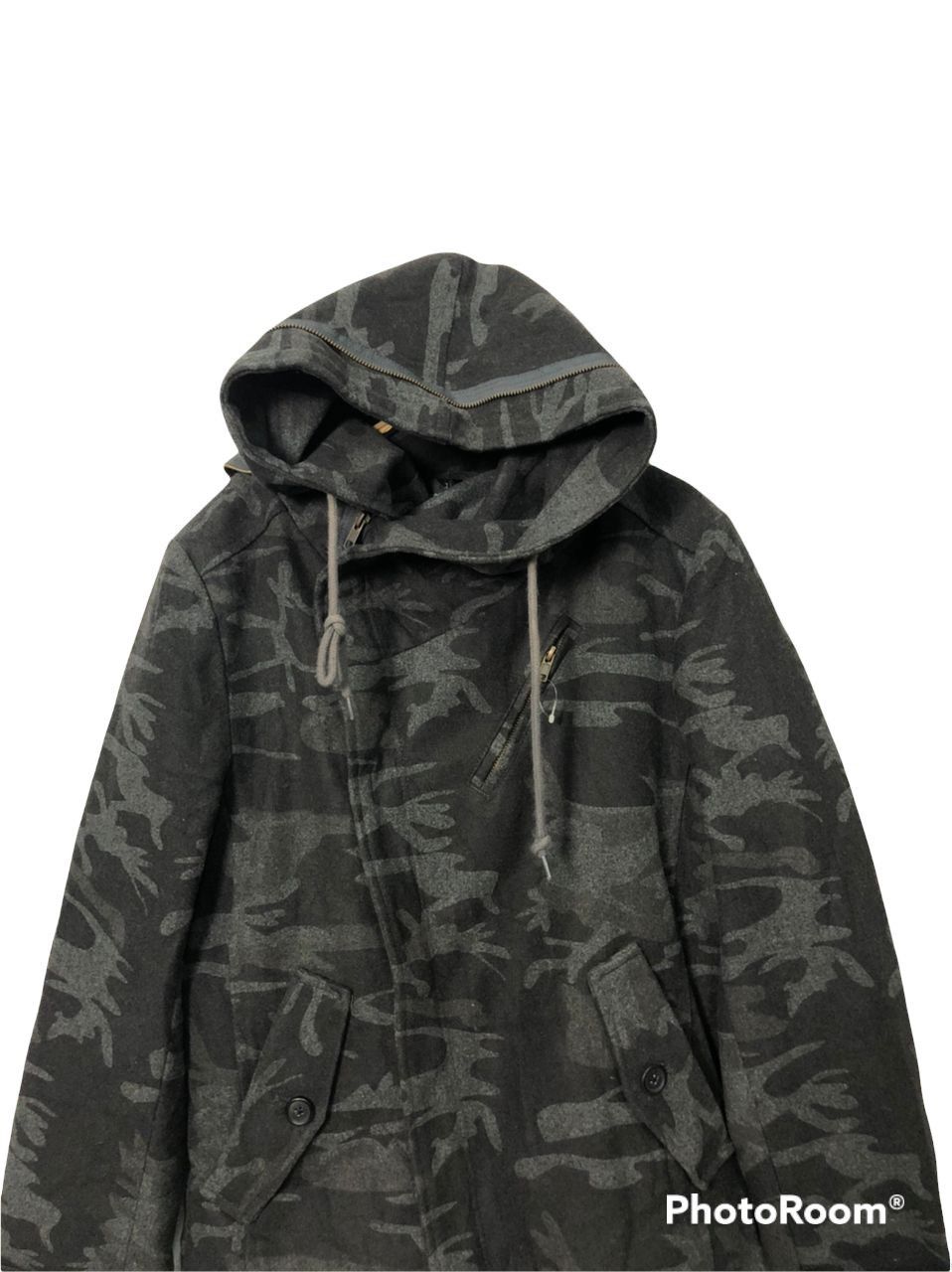 Japanese Brand Vintage Anchor Craft Camo Grey Hoodie Zipper Ups Jacket Size US M / EU 48-50 / 2 - 4 Thumbnail