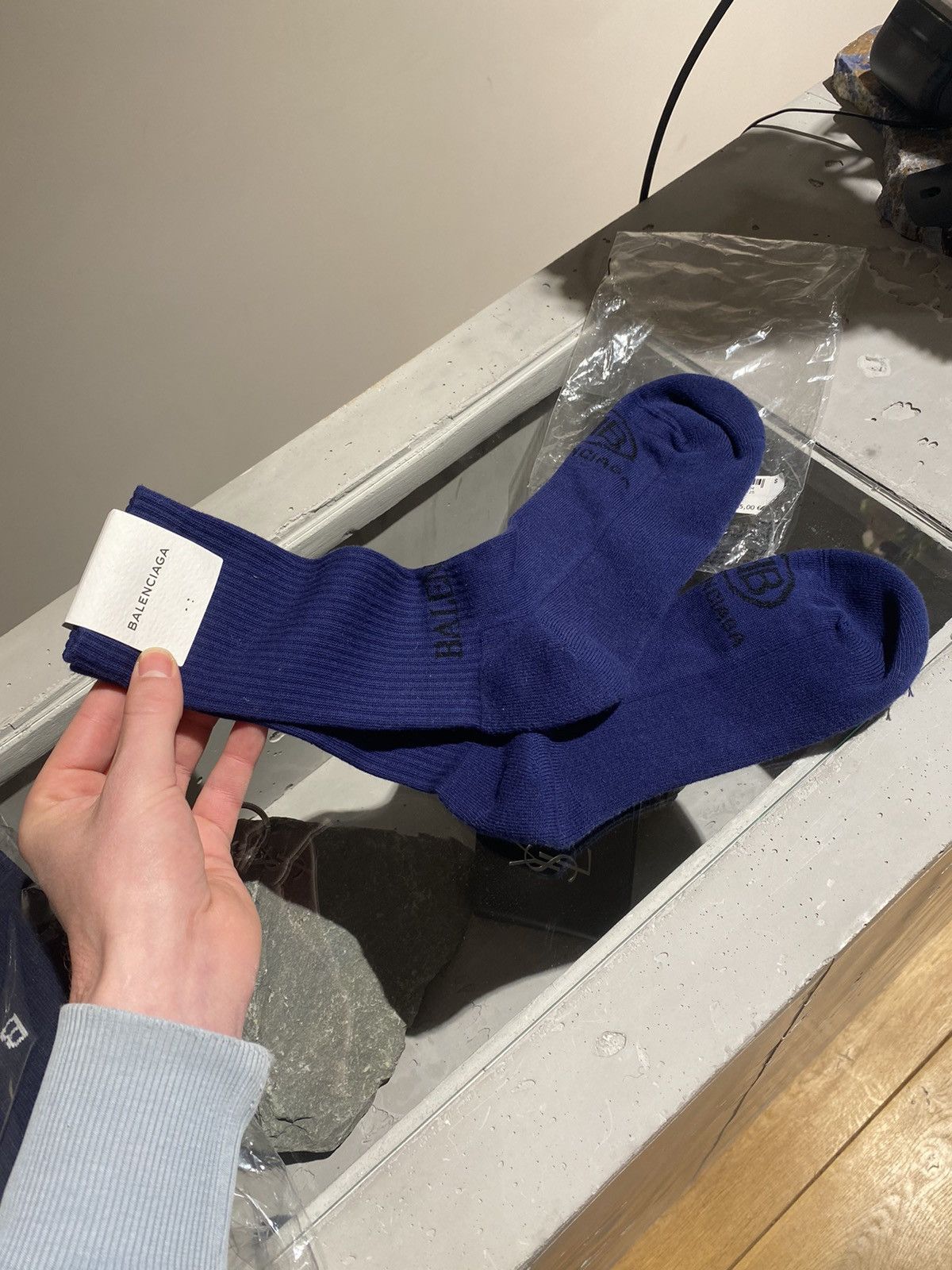 Balenciaga Balenciaga Logo Socks Size ONE SIZE - 1 Thumbnail