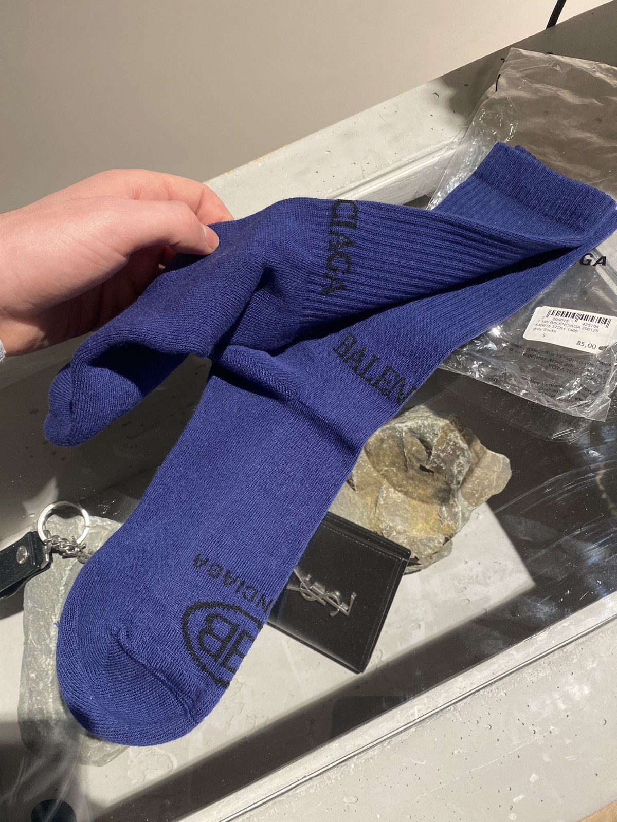 Balenciaga Balenciaga Logo Socks Size ONE SIZE - 5 Thumbnail