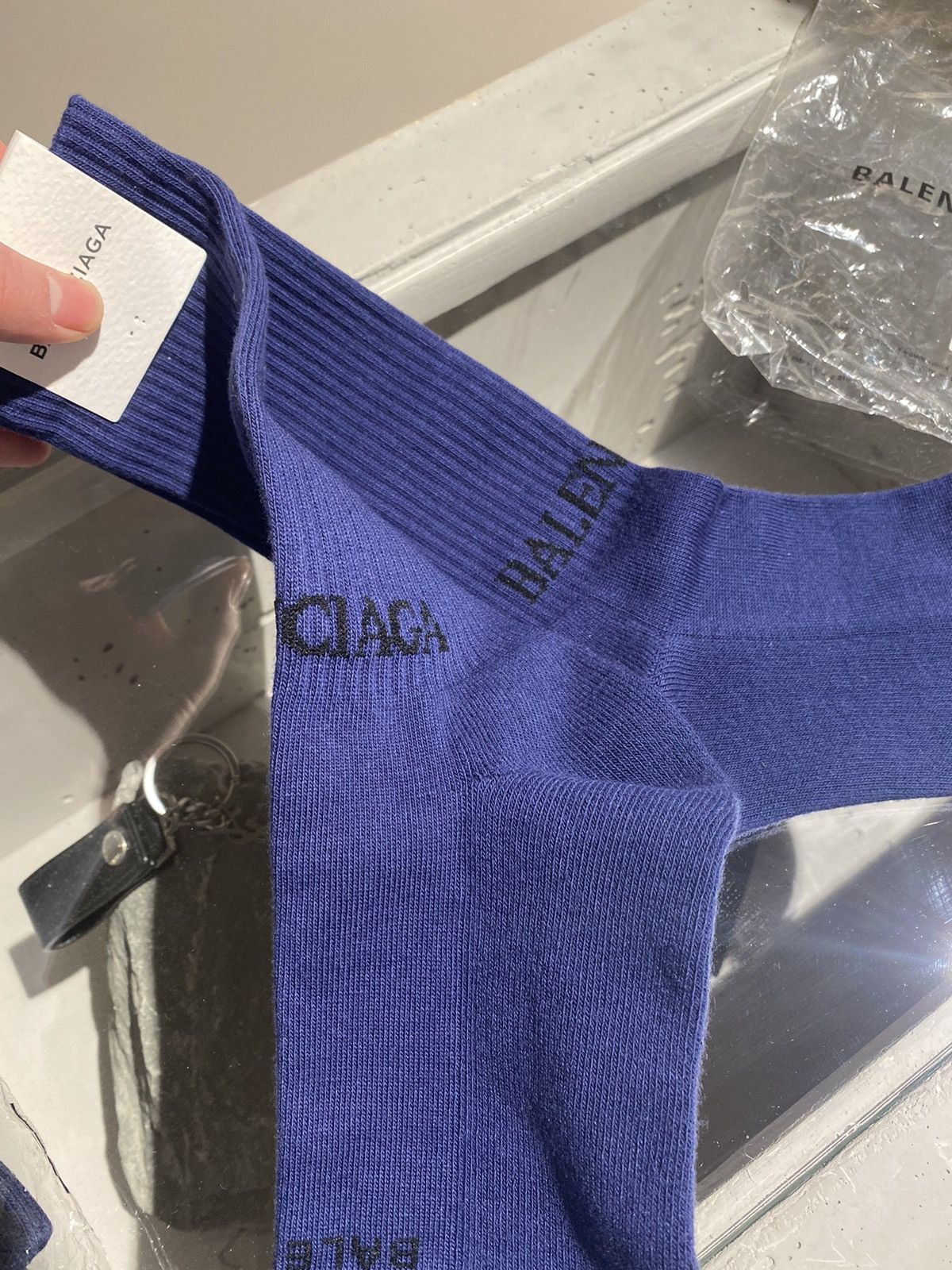Balenciaga Balenciaga Logo Socks Size ONE SIZE - 6 Thumbnail