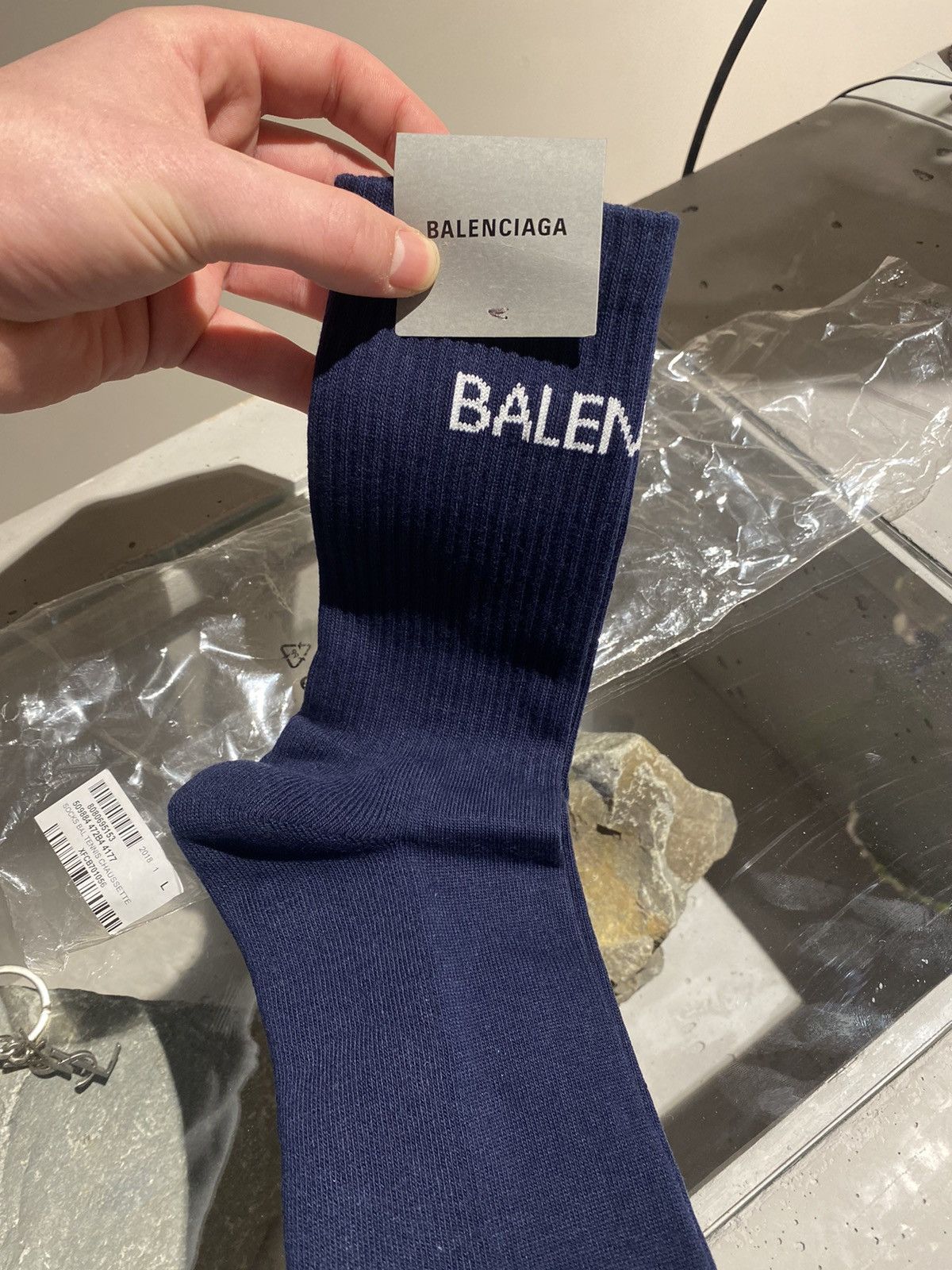 Balenciaga Balenciaga Logo Socks Size ONE SIZE - 1 Thumbnail