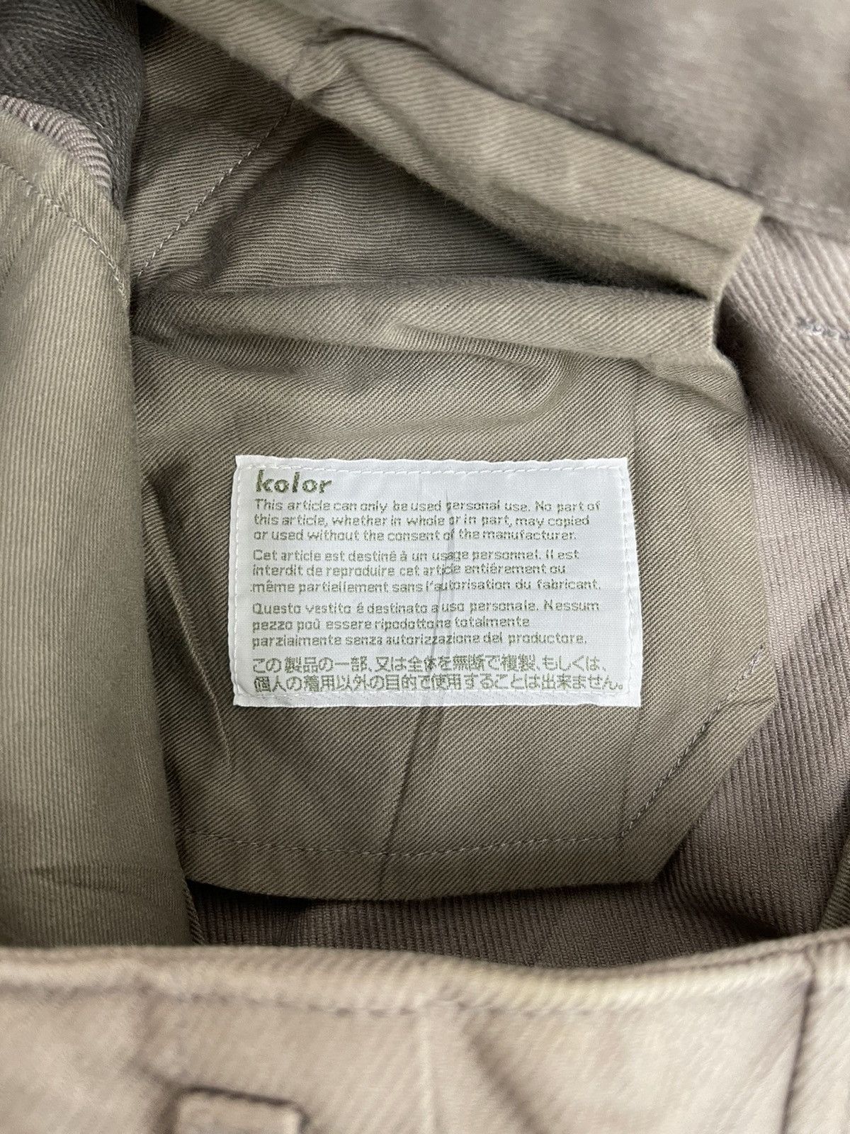 Japanese Brand Kolor Japan Wide Pant Thick 1🟦0 Size US 30 / EU 46 - 6 Thumbnail