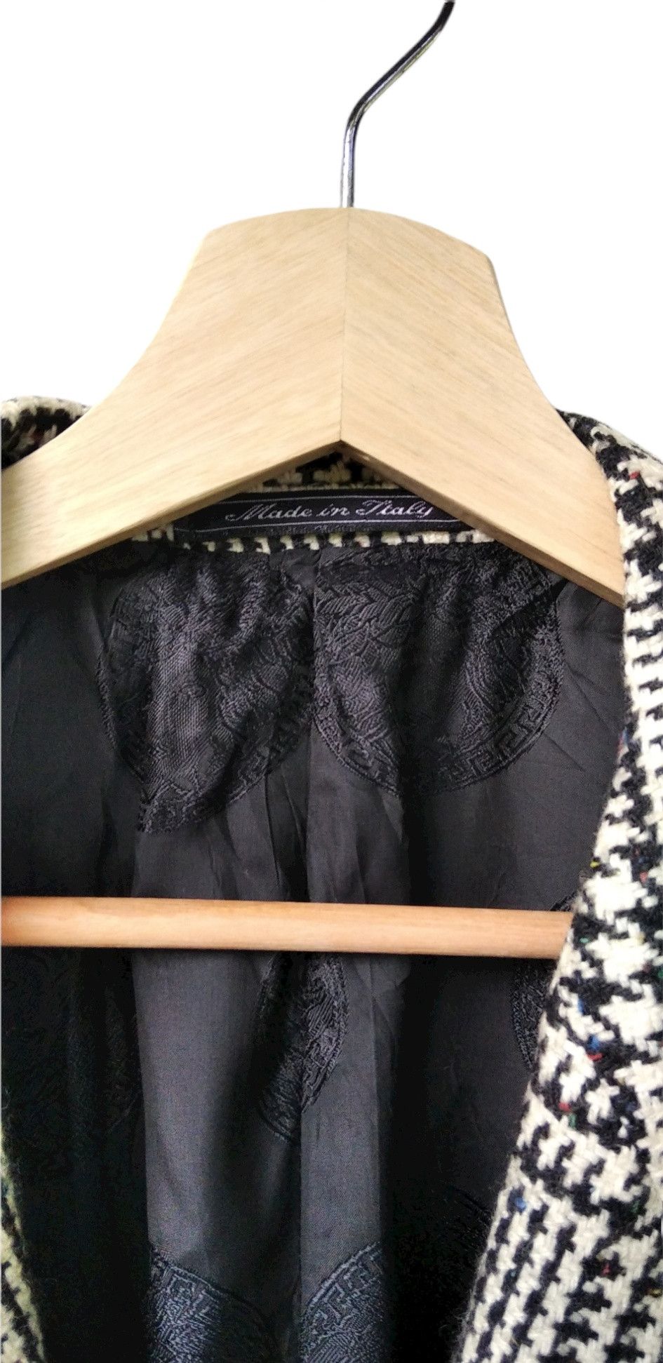 Versace RARE!Gianni Versace Prince of Whales Wool Rectangle Jacket Size 52R - 6 Thumbnail