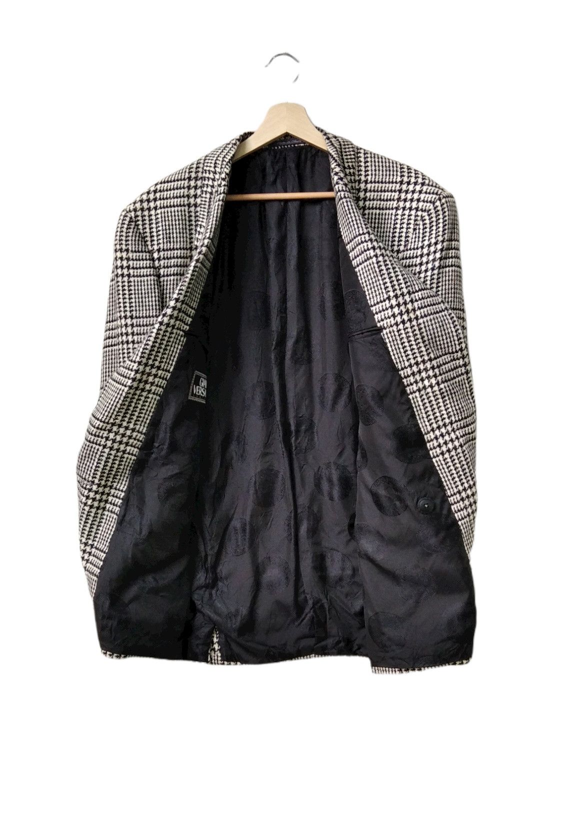 Versace RARE!Gianni Versace Prince of Whales Wool Rectangle Jacket Size 52R - 4 Thumbnail