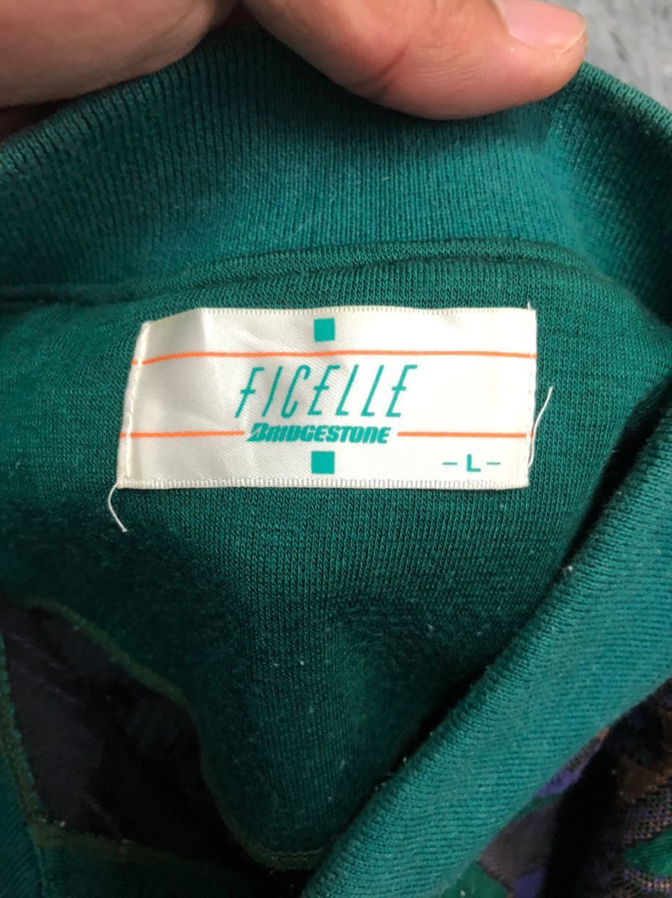 Japanese Brand Vintage Ficelle Bridgestone Multicolour Sweater Sweatshirt Size US L / EU 52-54 / 3 - 9 Thumbnail