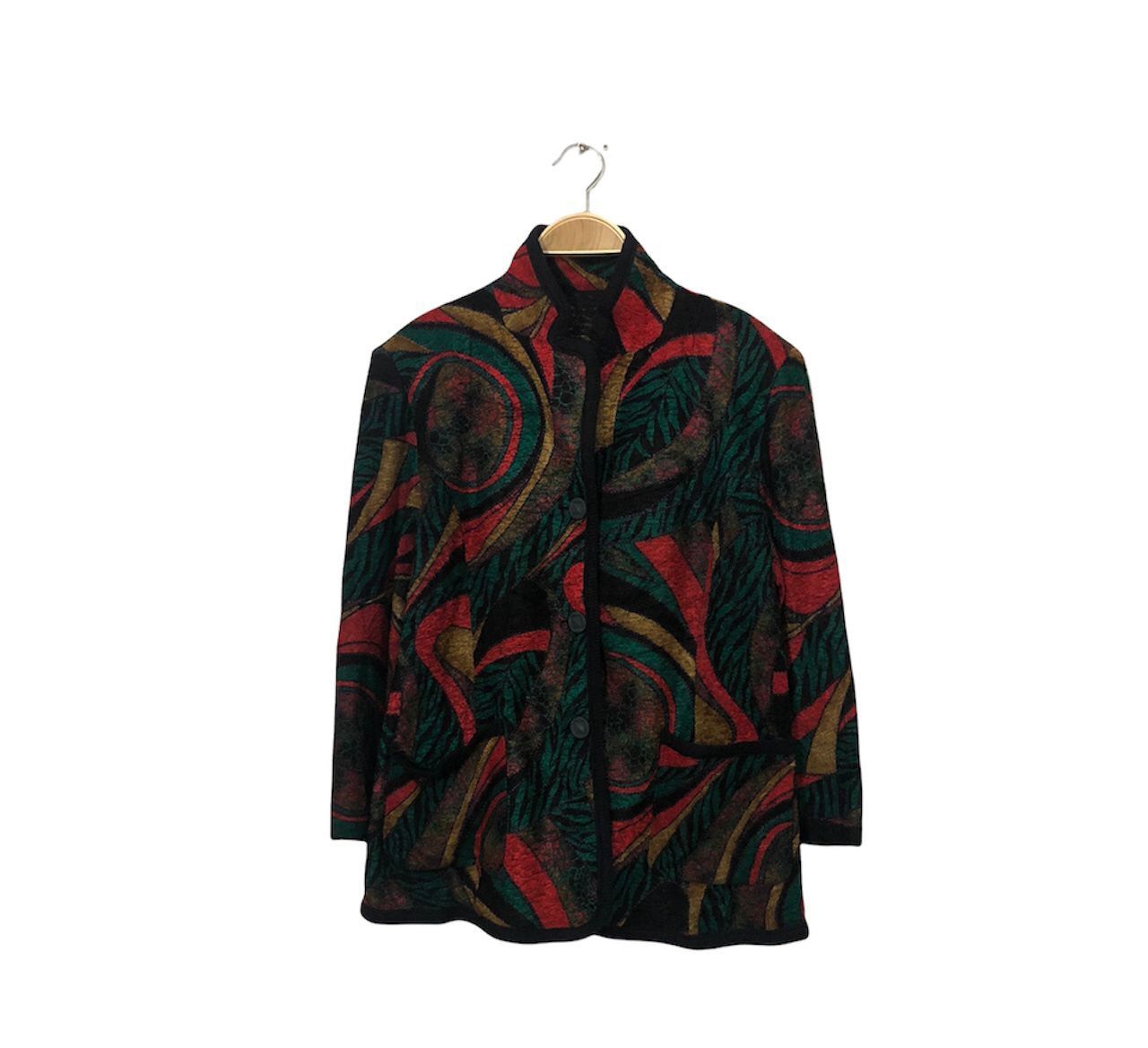 image of Vintage Unbranded Fasion Art Button Ups Blazer Coat Jacket, Men's (Size Small)