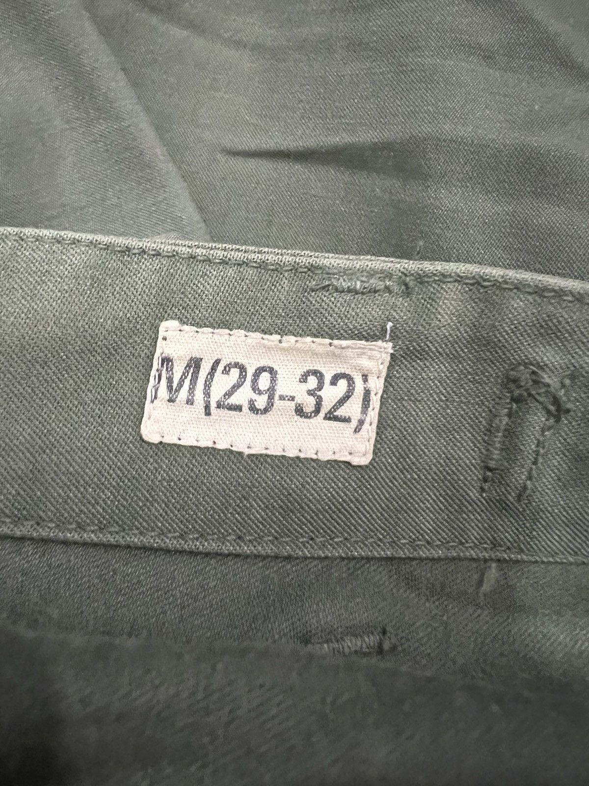 Vintage Thrashed Vintage British Army Issue Jungle Green Trousers Size US 31 - 7 Thumbnail