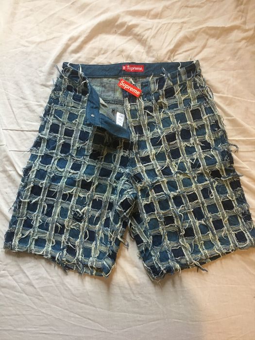 Supreme store patchwork shorts