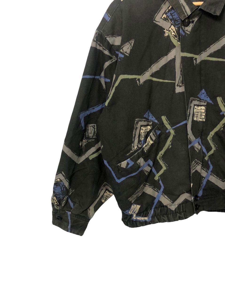 Japanese Brand Vintage Unbranded Full Print Zipper Ups Jacket Size US XL / EU 56 / 4 - 3 Thumbnail