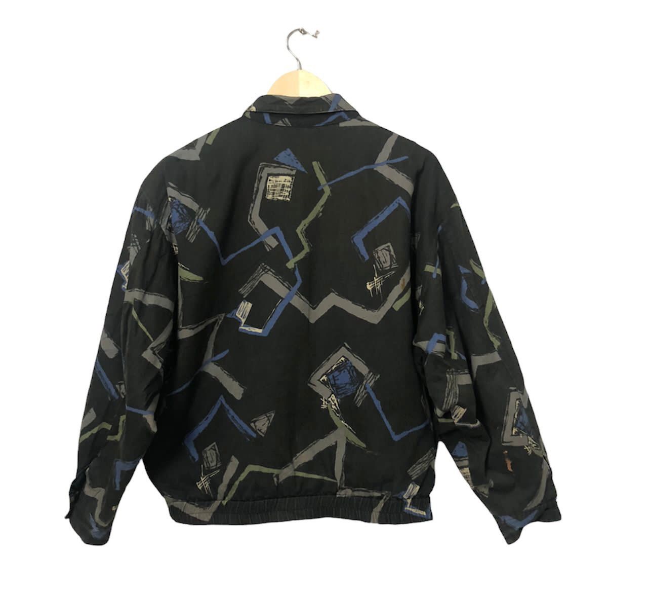 Japanese Brand Vintage Unbranded Full Print Zipper Ups Jacket Size US XL / EU 56 / 4 - 5 Thumbnail