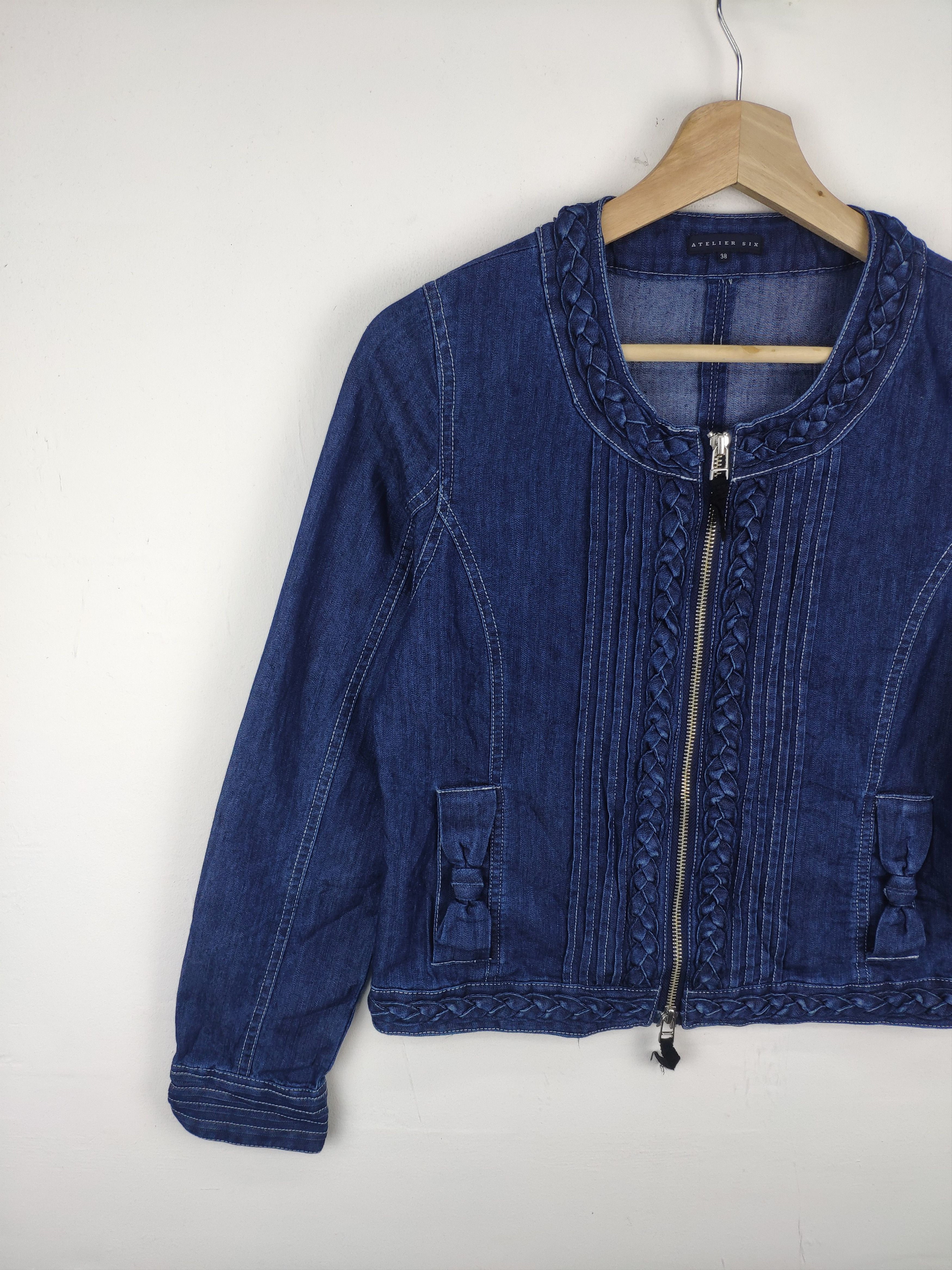 Japanese Brand Vintage Cropped Denim Jacket Japanese Style Size XS / US 0-2 / IT 36-38 - 6 Thumbnail