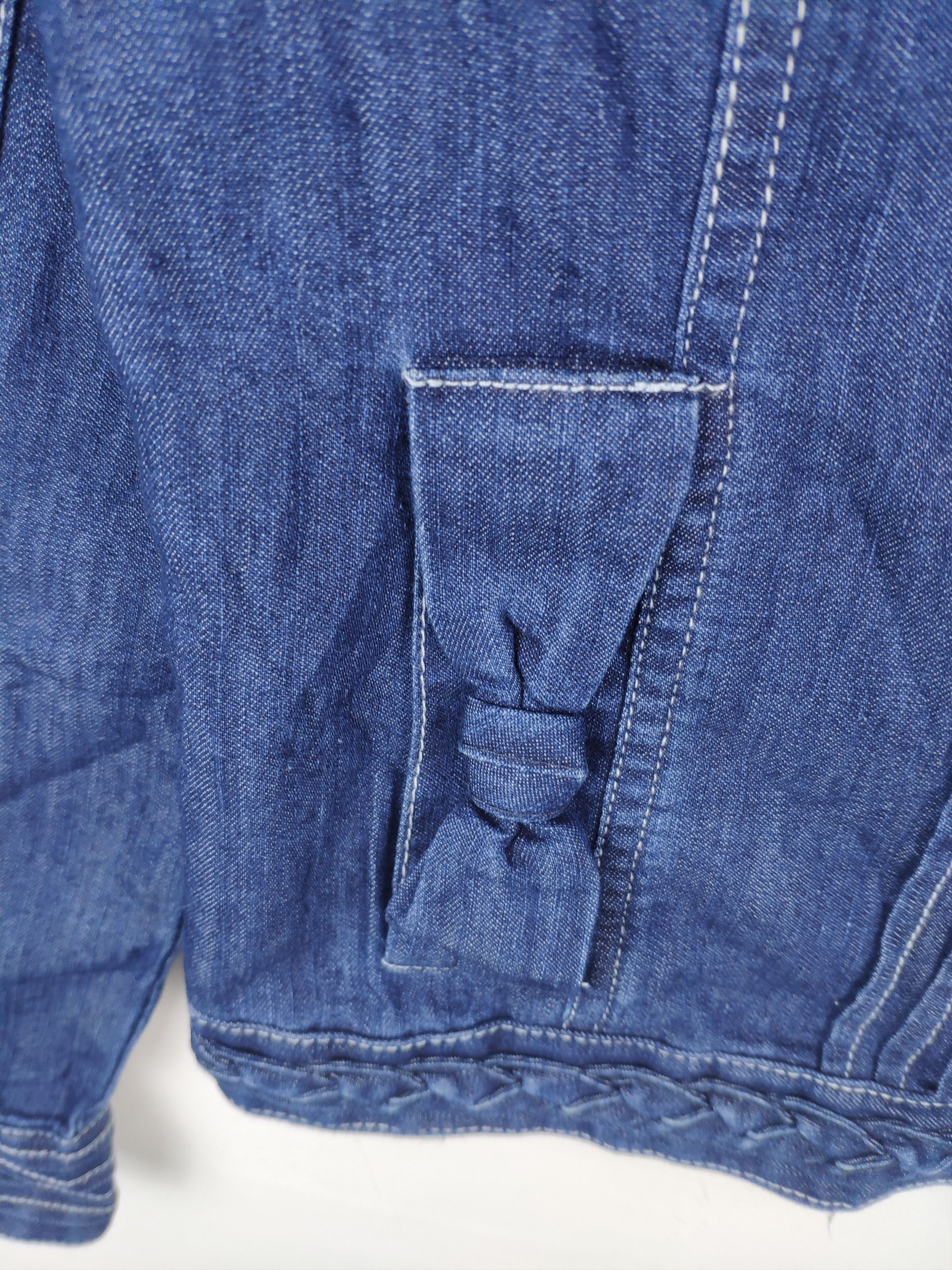 Japanese Brand Vintage Cropped Denim Jacket Japanese Style Size XS / US 0-2 / IT 36-38 - 11 Thumbnail