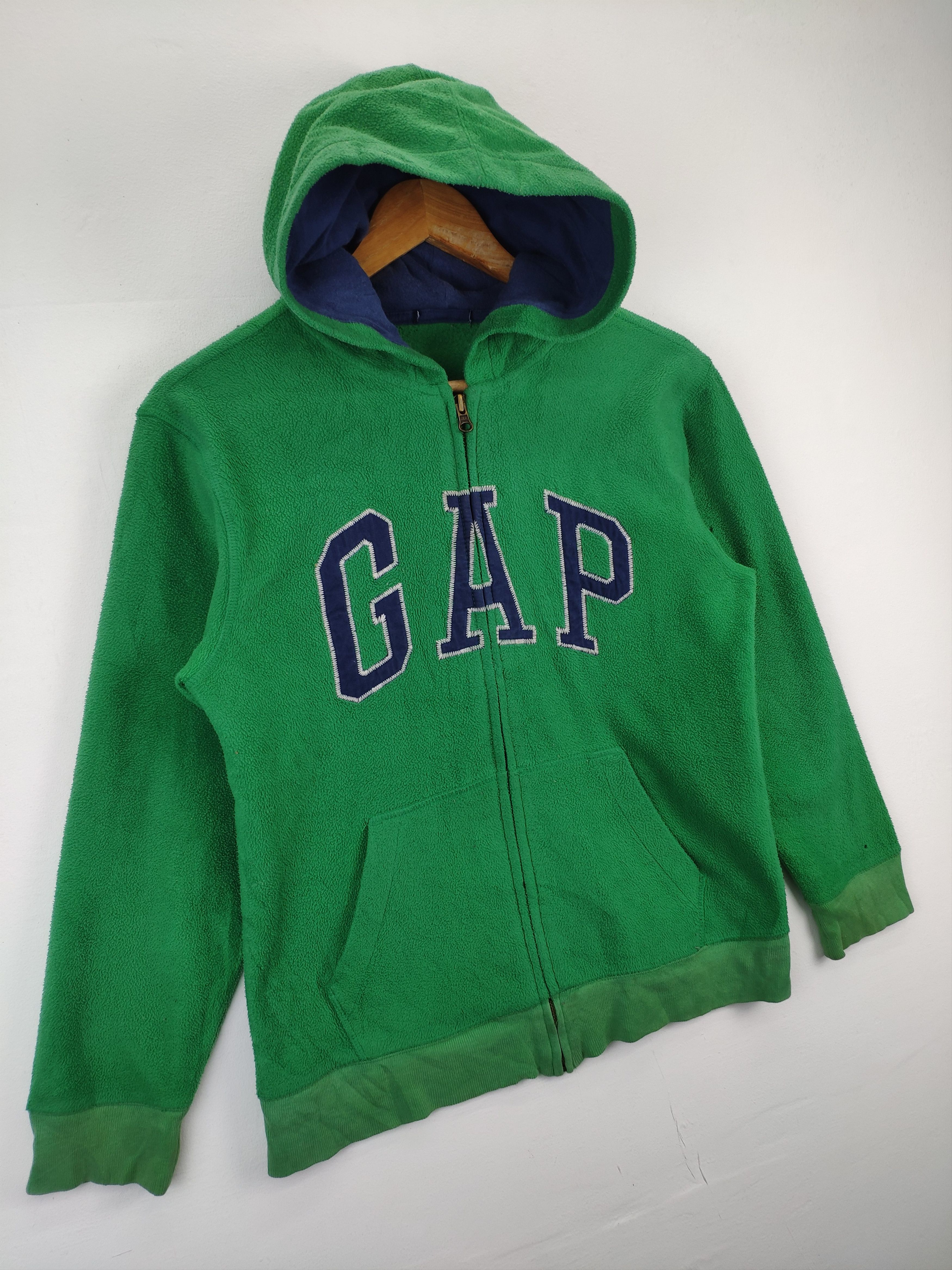 Gap × Vintage Vintage Gap Hoodie Pullover Fleece Jacket Green Size US XS / EU 42 / 0 - 6 Thumbnail