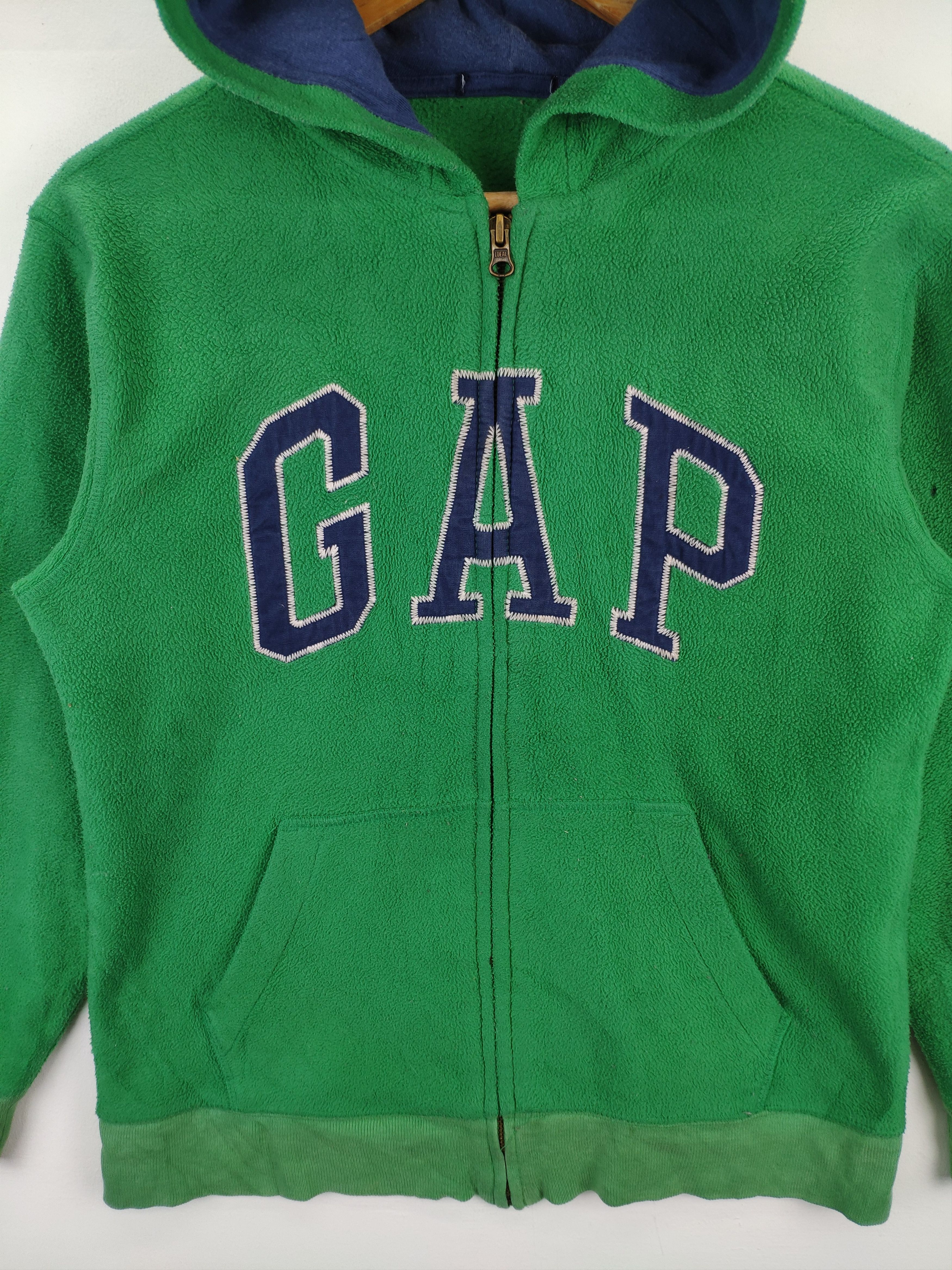 Gap × Vintage Vintage Gap Hoodie Pullover Fleece Jacket Green Size US XS / EU 42 / 0 - 9 Thumbnail
