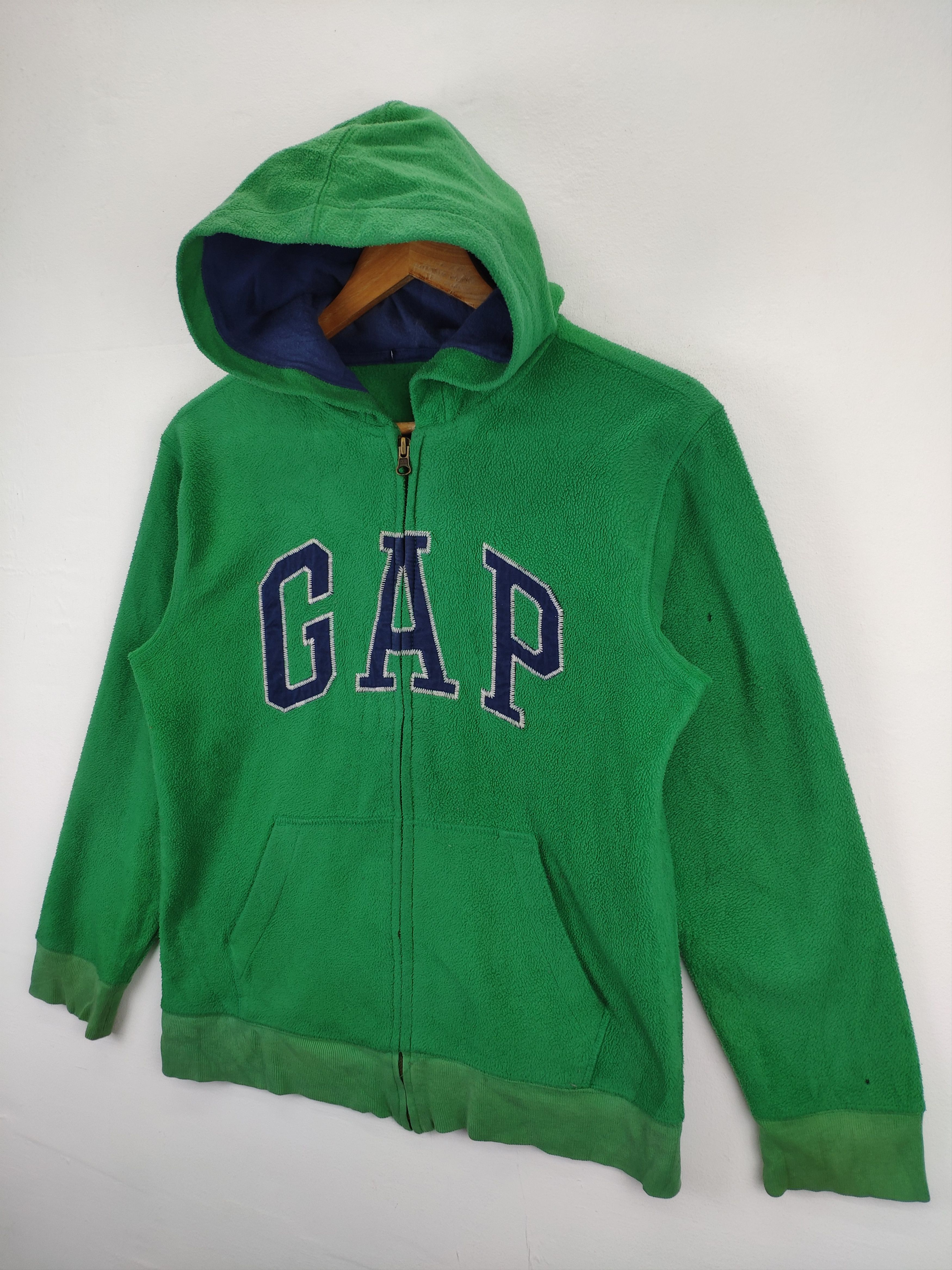 Gap × Vintage Vintage Gap Hoodie Pullover Fleece Jacket Green Size US XS / EU 42 / 0 - 5 Thumbnail